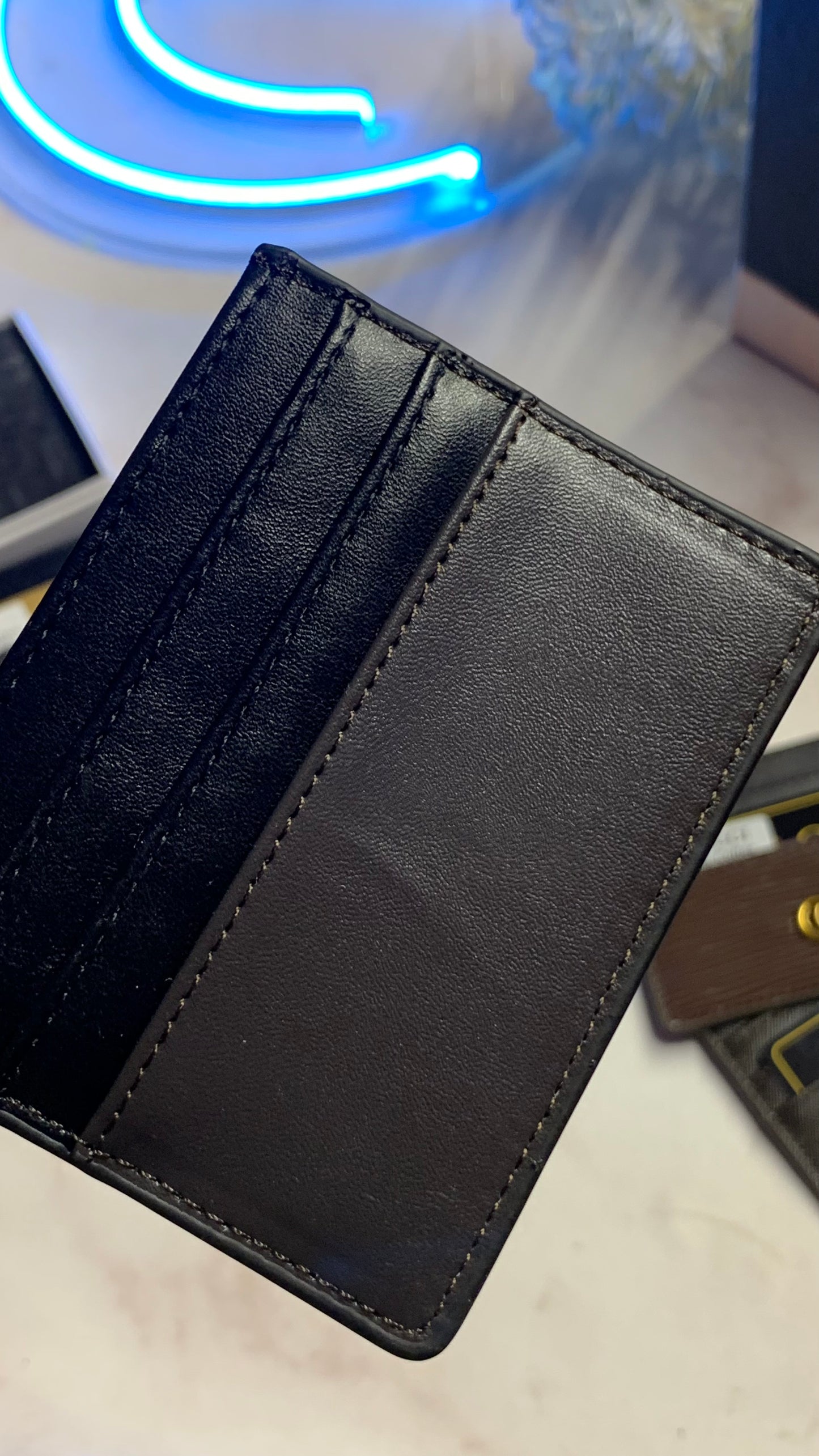 Porsche cardholder - Brown x Black
