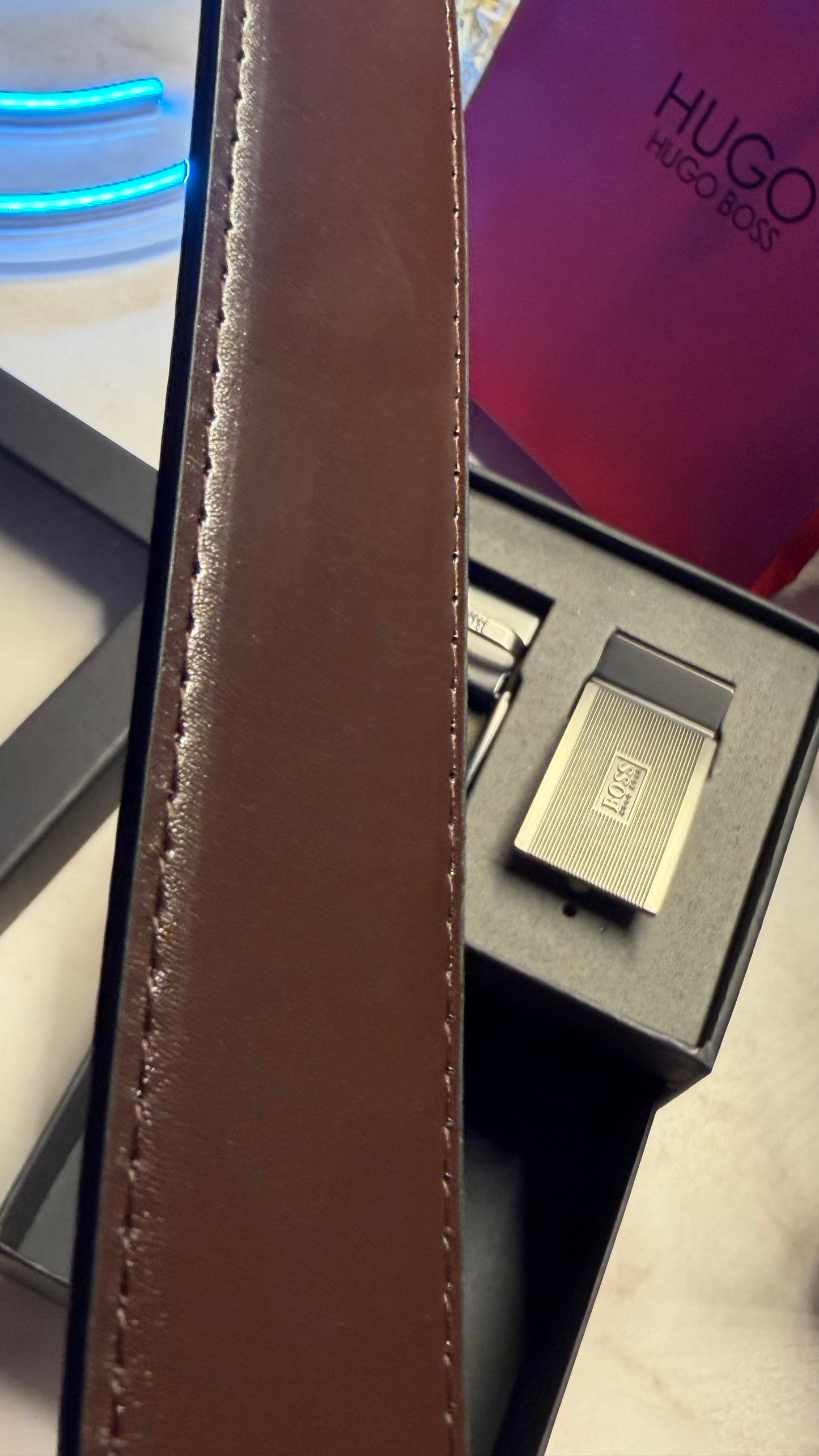Hugo Boss Double Face Belt Set