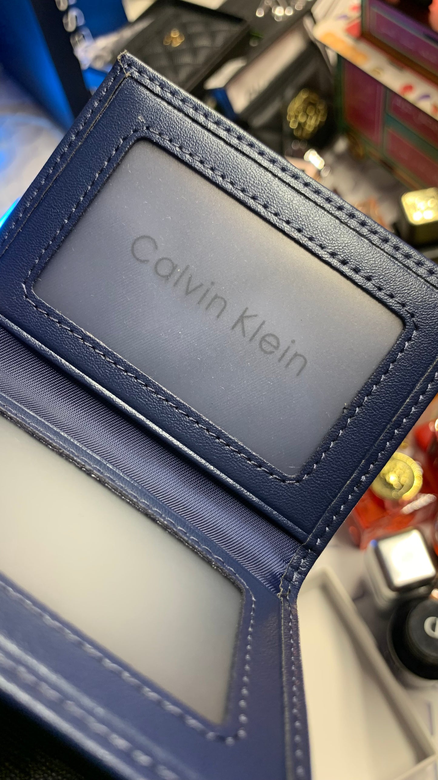 Calvin Klein Wallet with ID holder - Basic Navy Blue