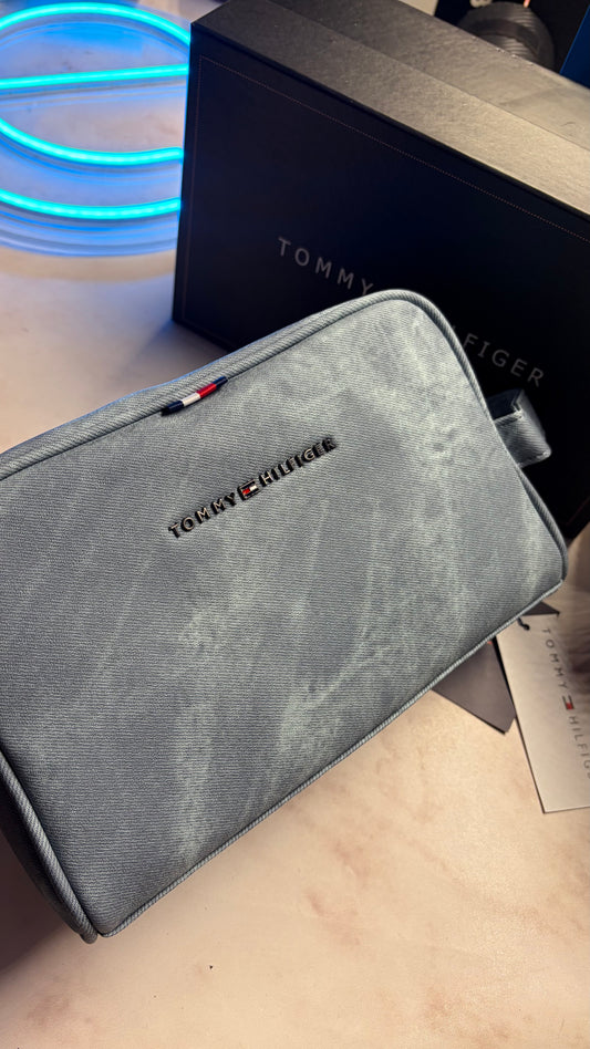 Tommy Hilfiger Handbag With Box - Iced Blue Grey