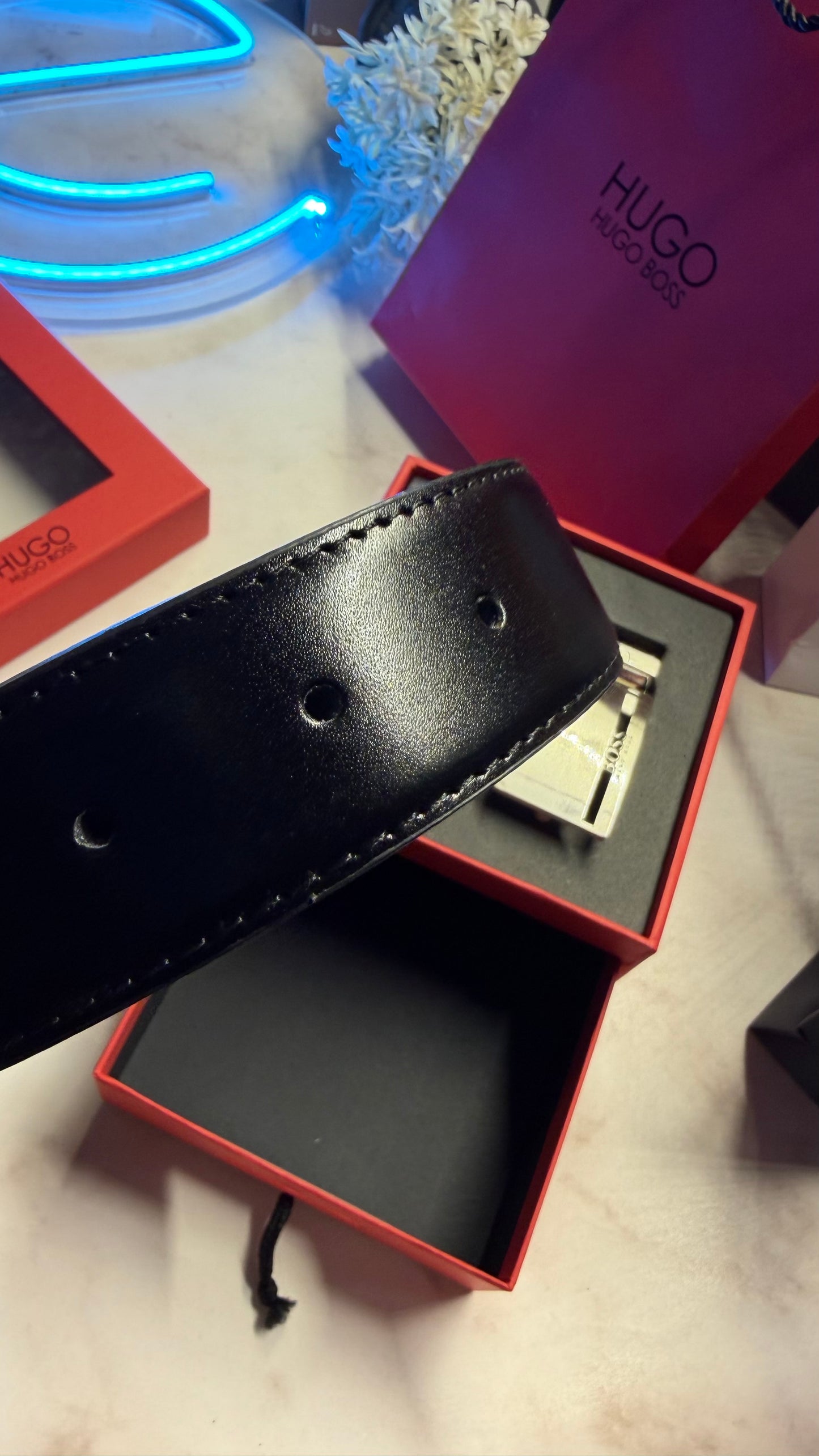Hugo Boss Double Face Belt Set