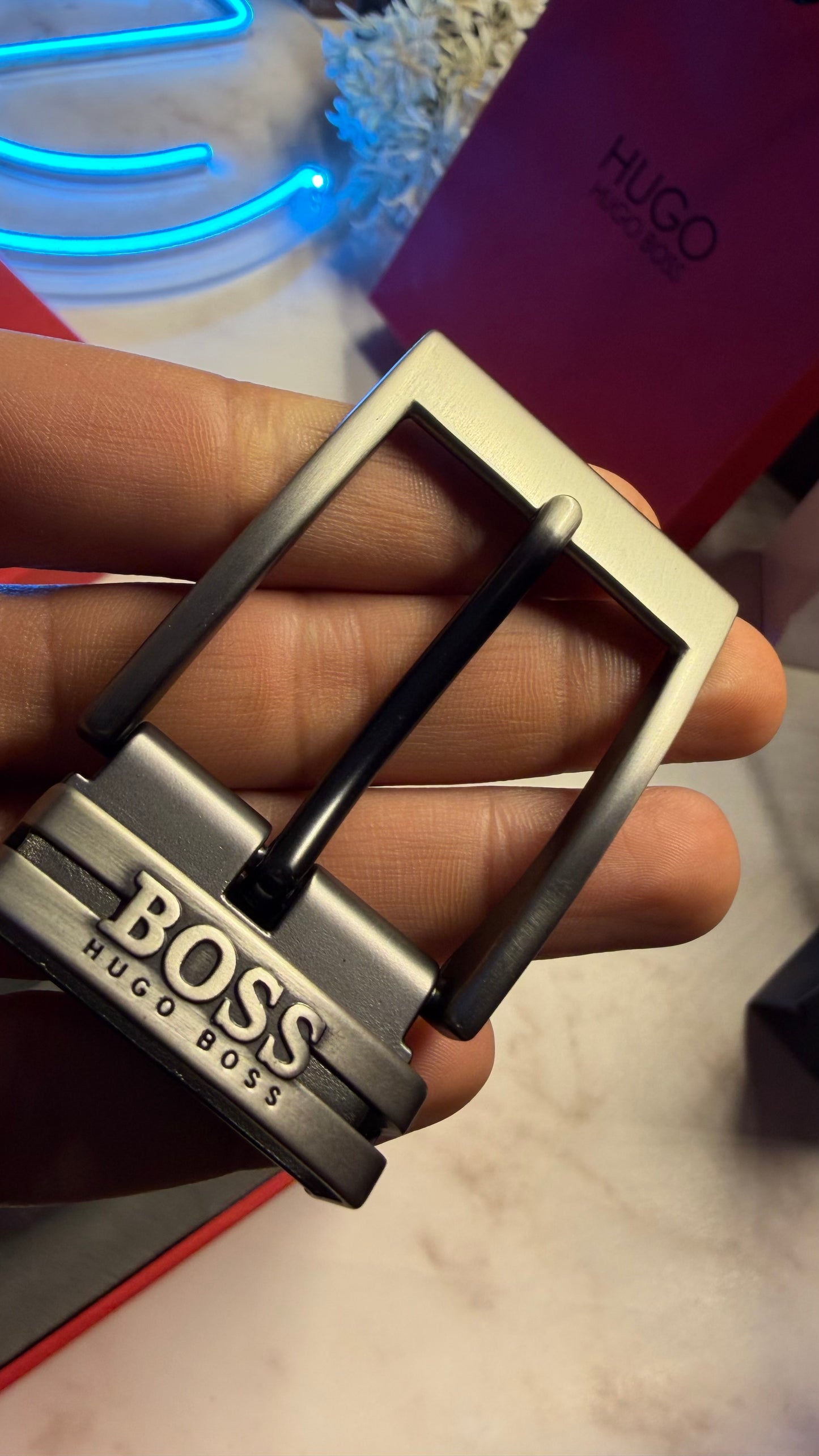 Hugo Boss Double Face Belt Set