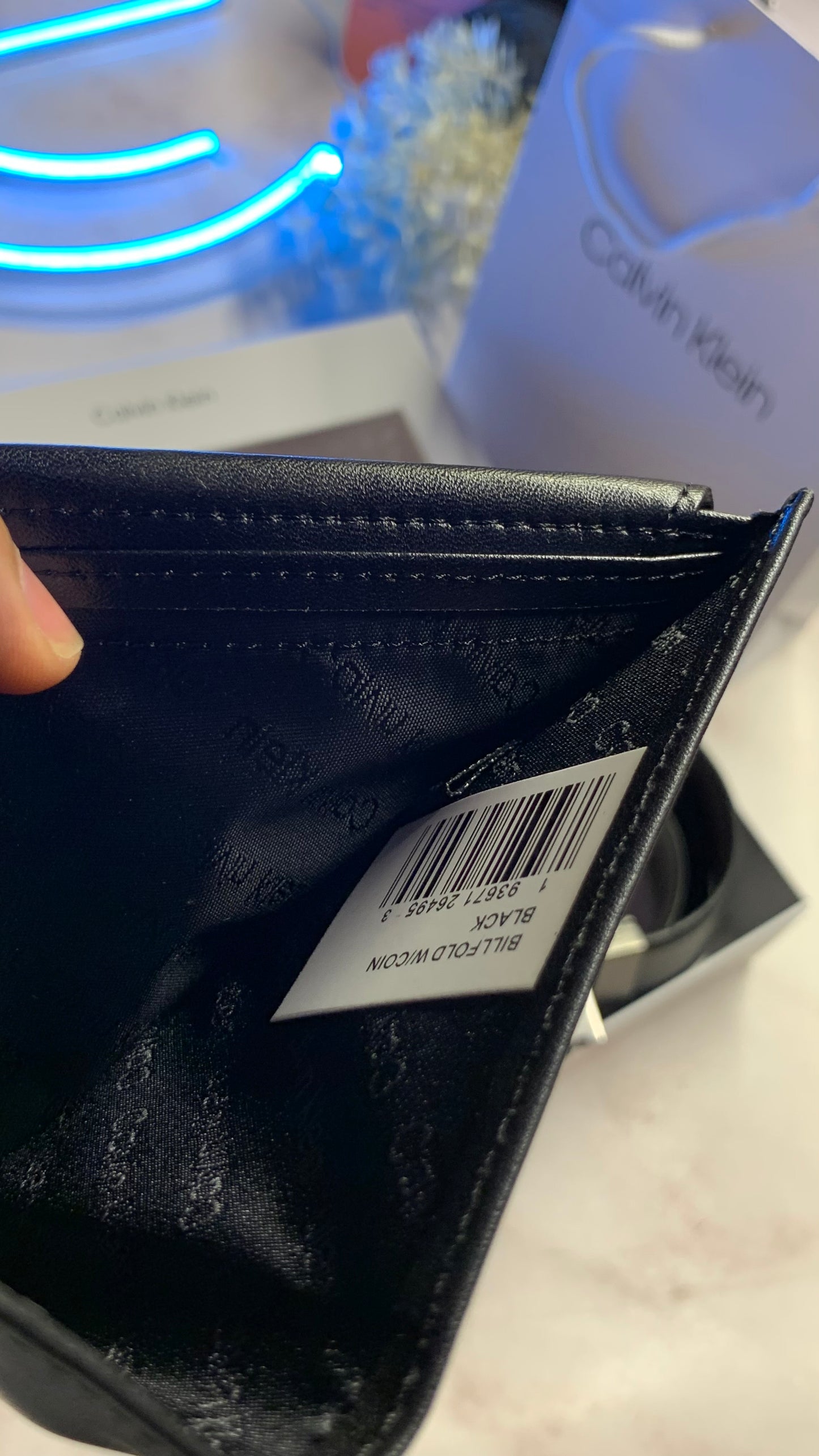 Calvin Klein Wallet & Doubleface Belt Set - CK Logo