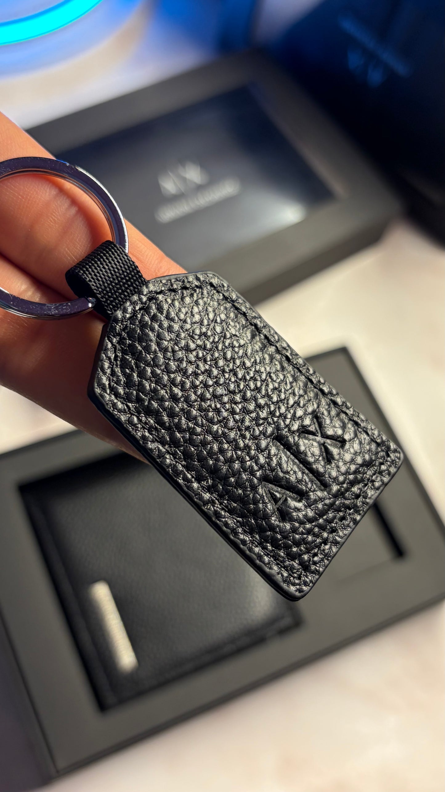 Armani Exchange Wallet & Keychain Set