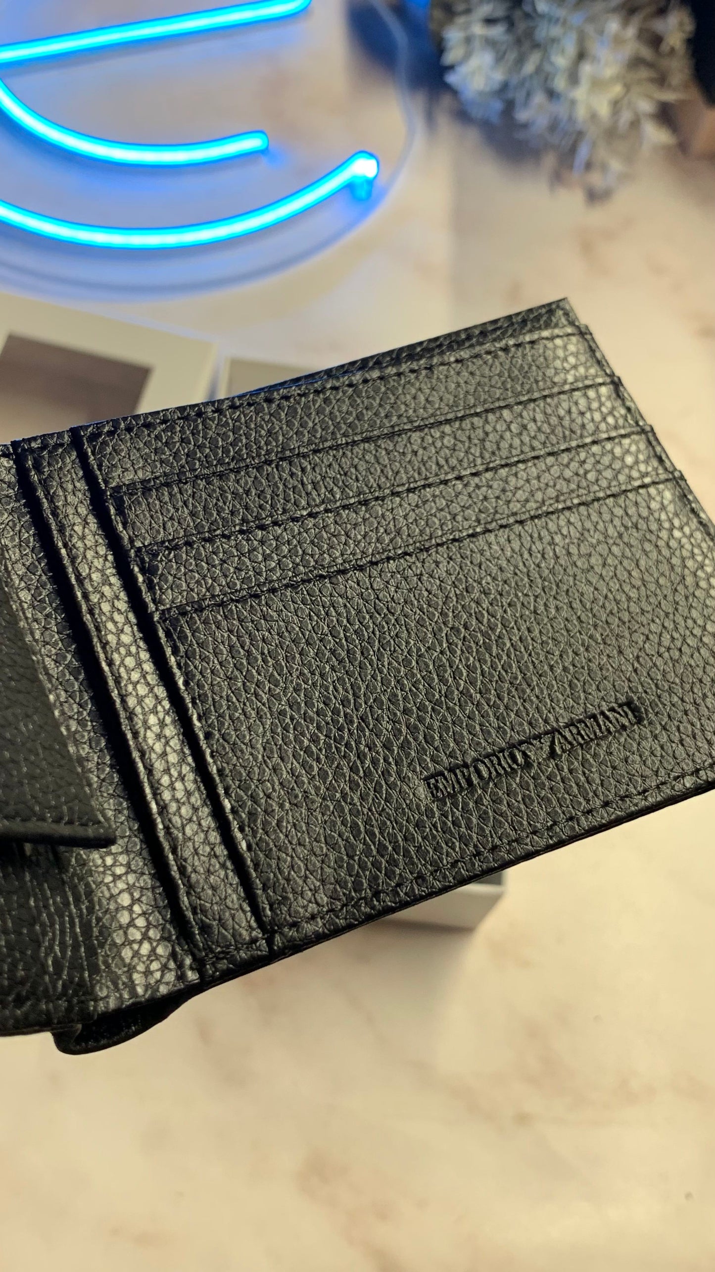 Emporio Armani Wallet, Cardholder & Double Face Belt Set