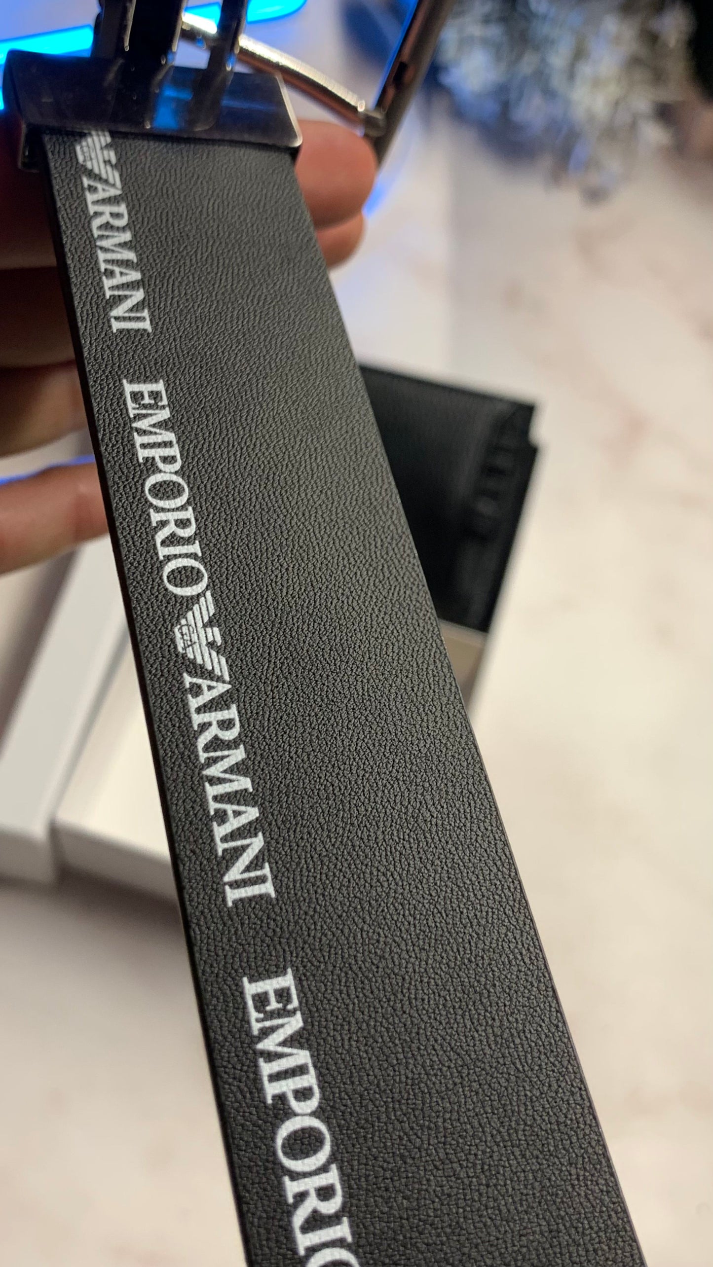 Emporio Armani Wallet, Cardholder & Double Face Belt Set