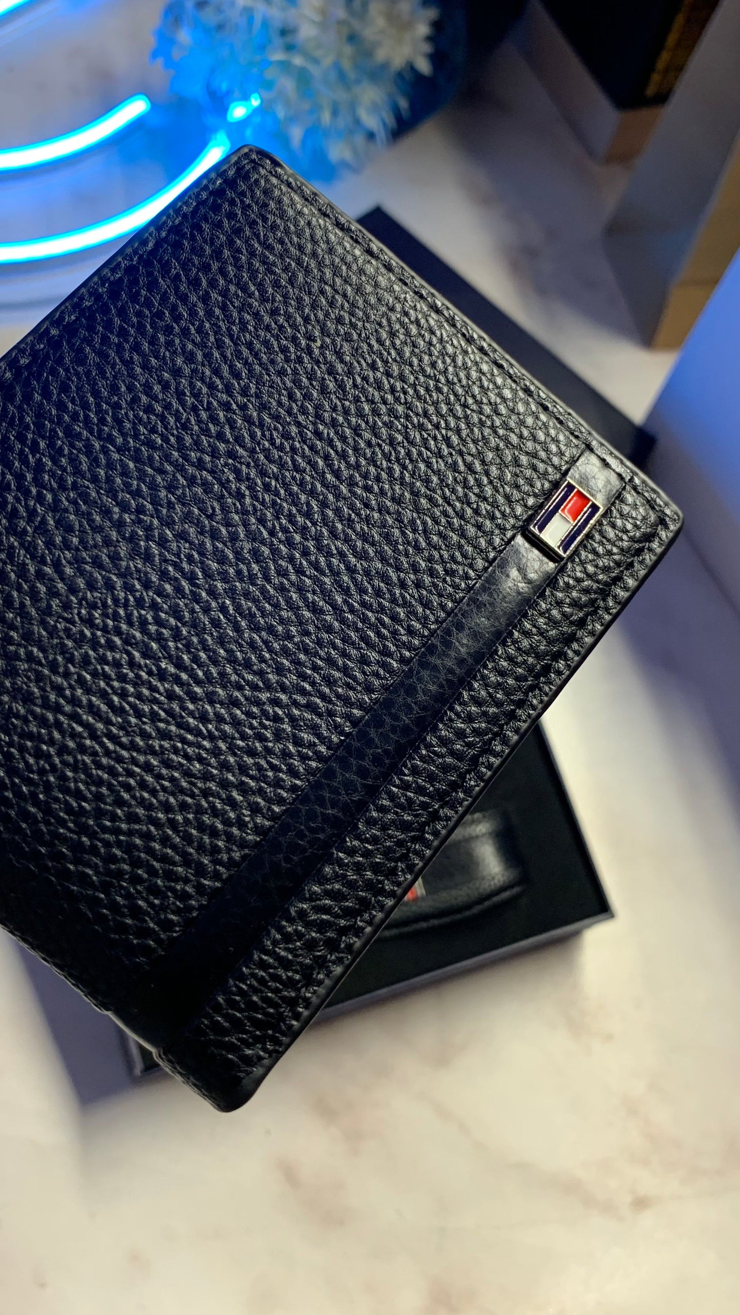 Tommy Hilfiger Wallet & Keychain Set - First Copy