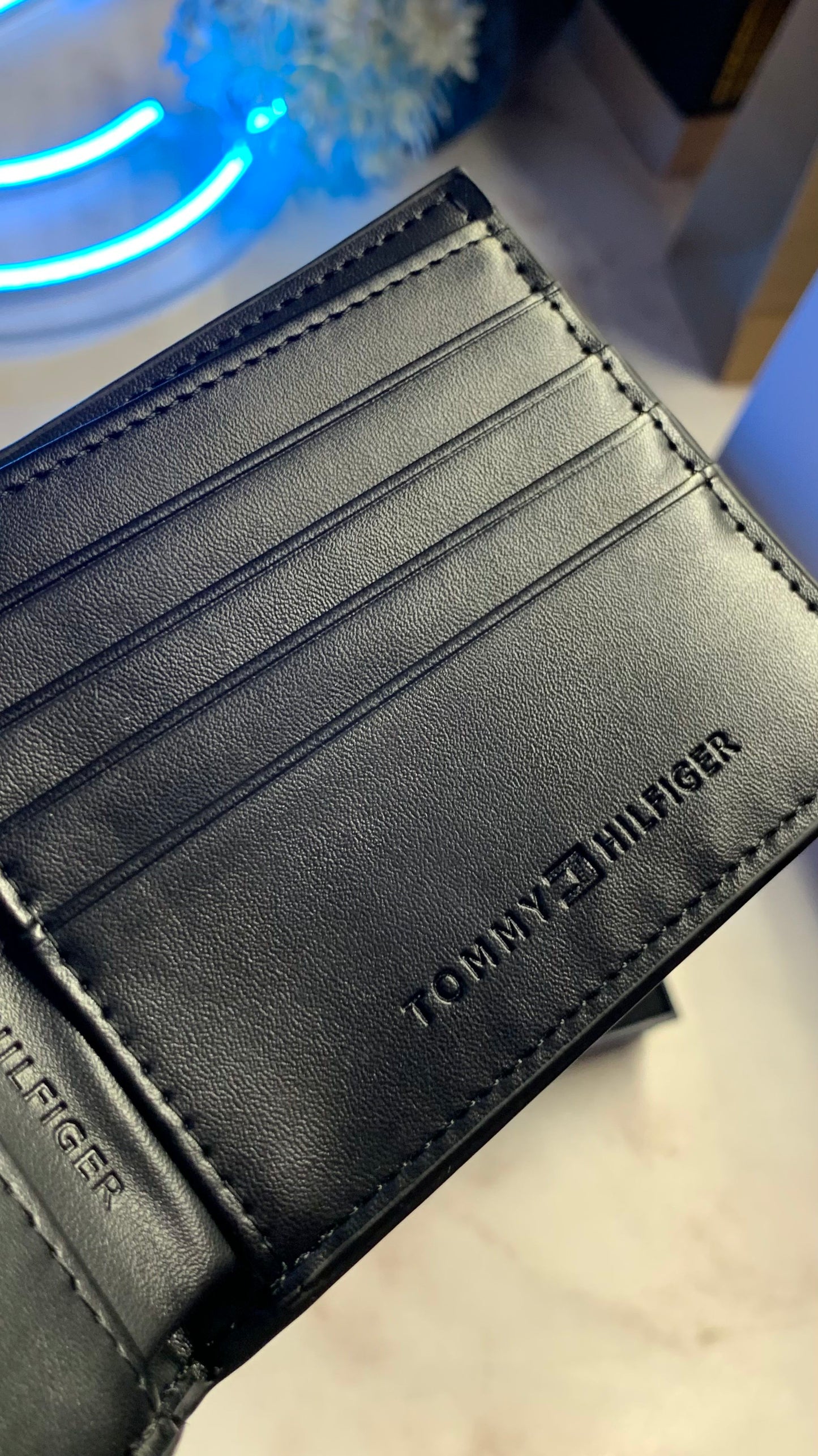 Tommy Hilfiger Wallet & Keychain Set - First Copy