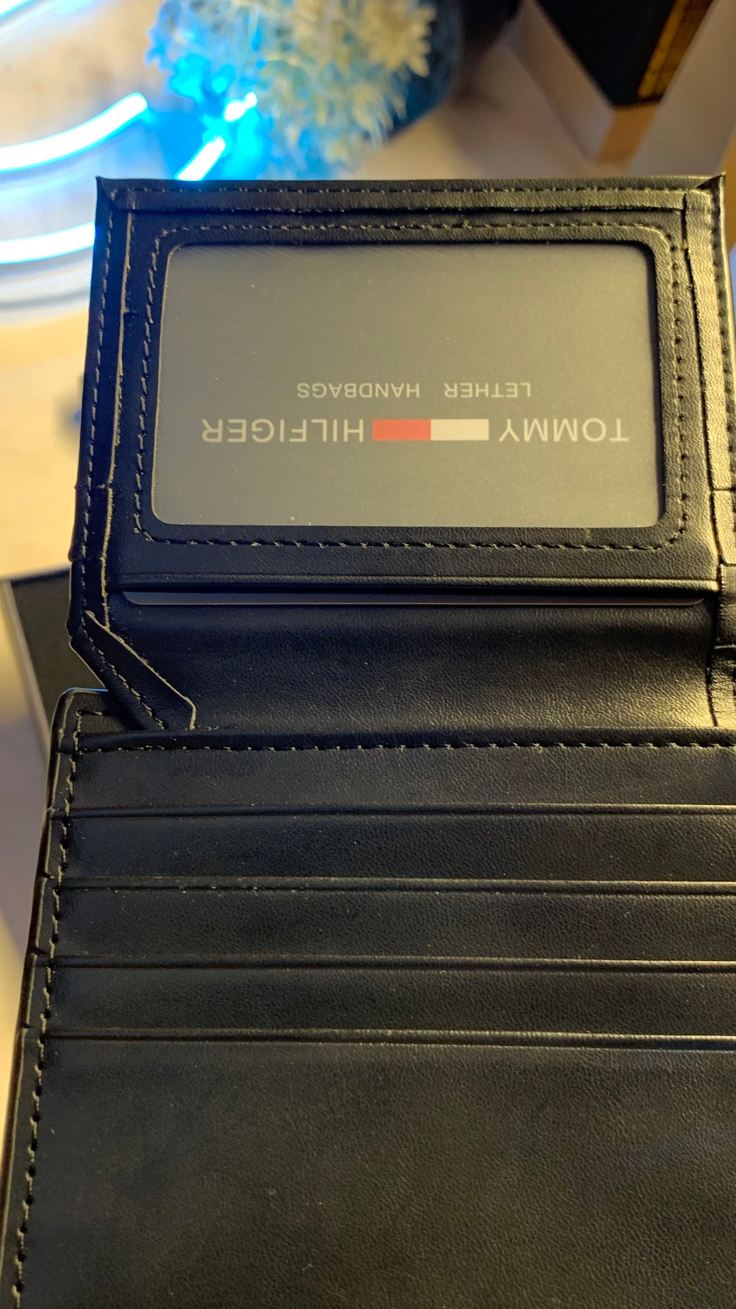 Tommy Hilfiger Wallet & Keychain Set - First Copy