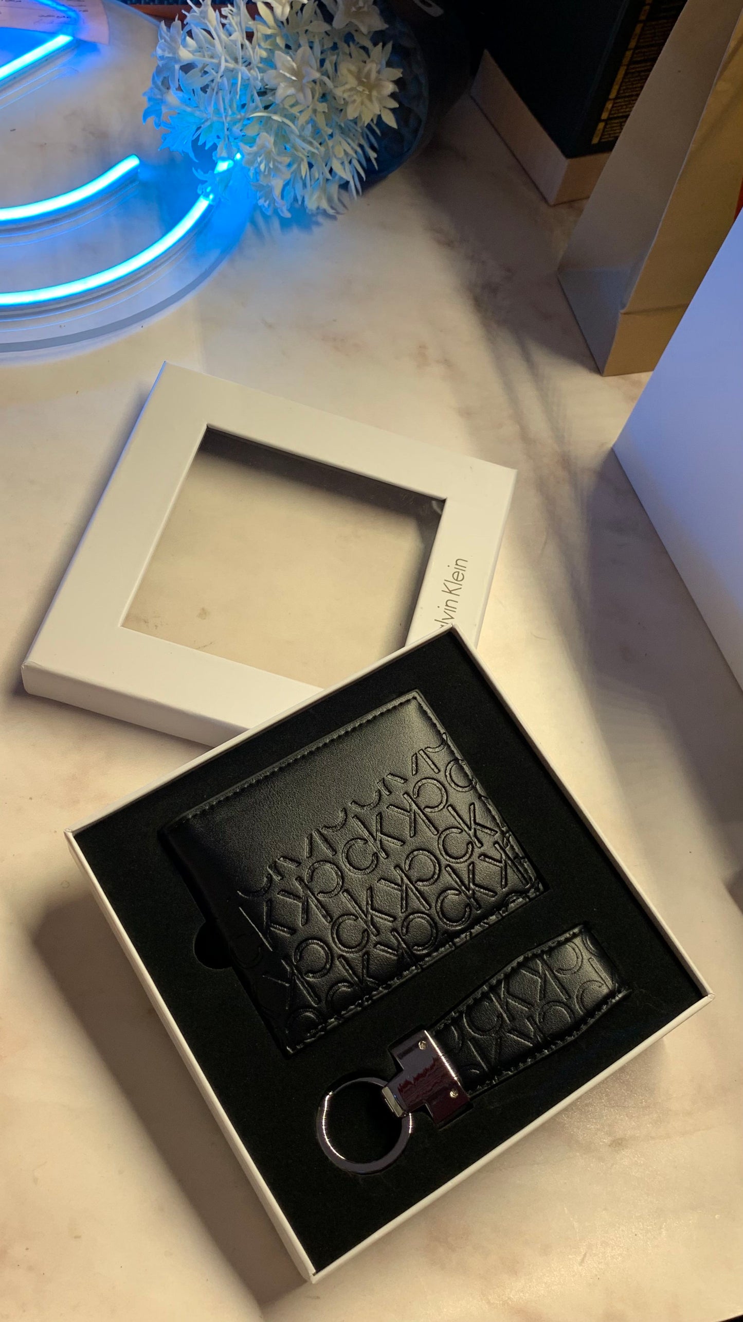 Calvin Klein Wallet & Keychain Set - First Copy