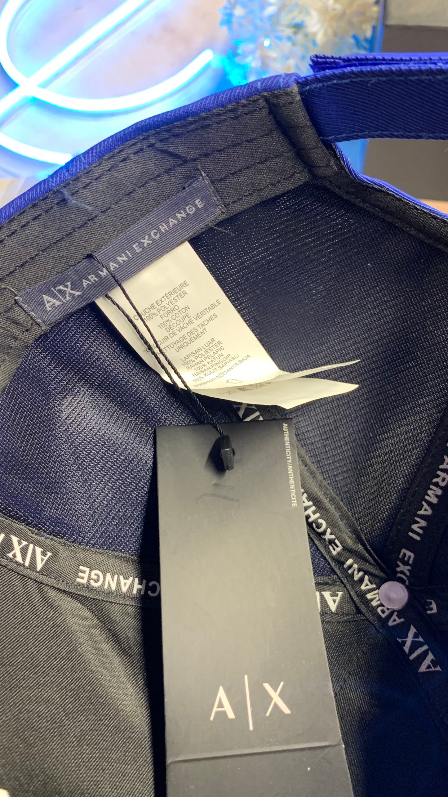 Armani Exchange Cap - Blue