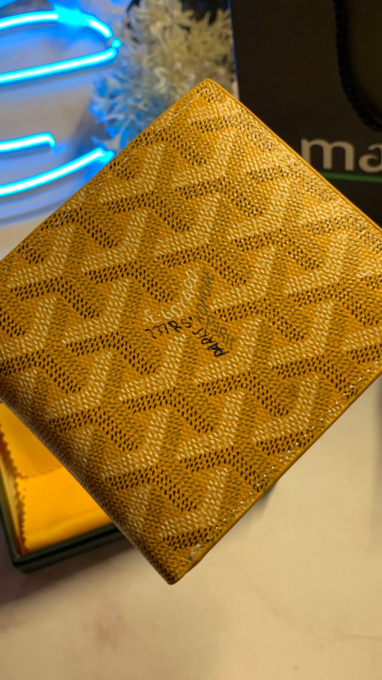 GoYard wallet - Yellow