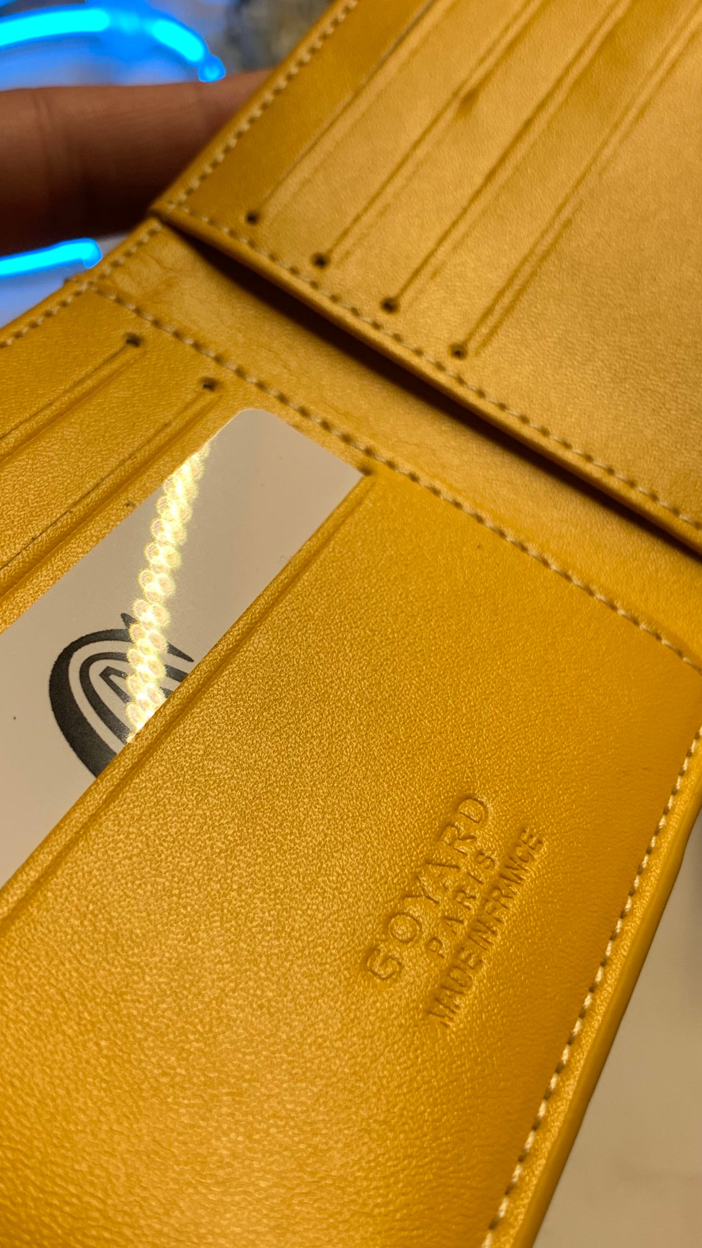 GoYard wallet - Yellow