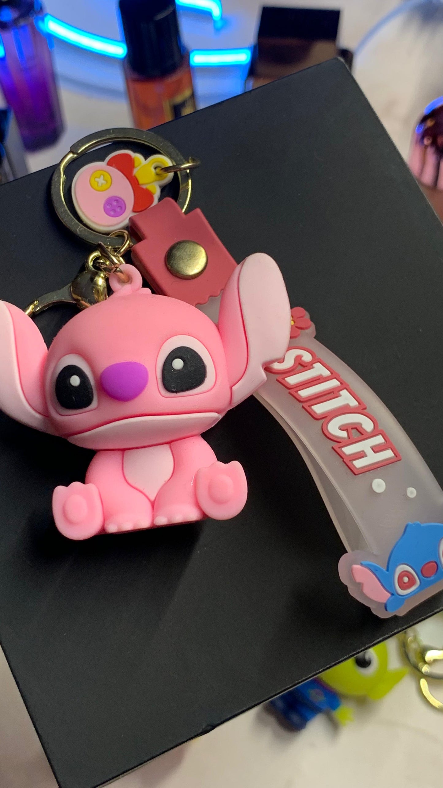 Stitch Pink Keychain