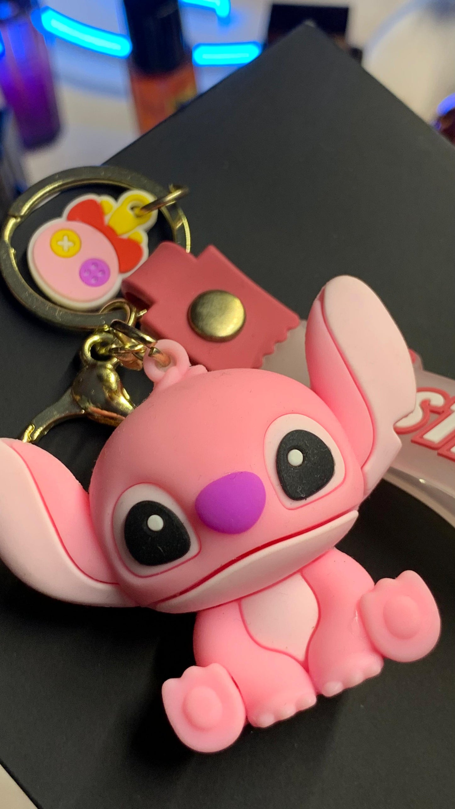 Stitch Pink Keychain