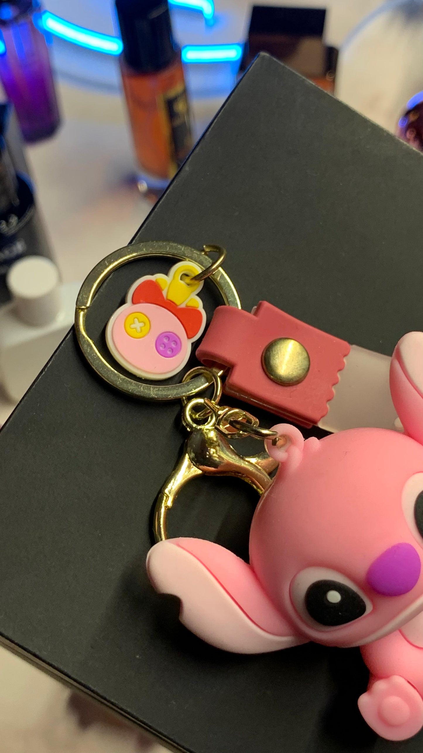Stitch Pink Keychain