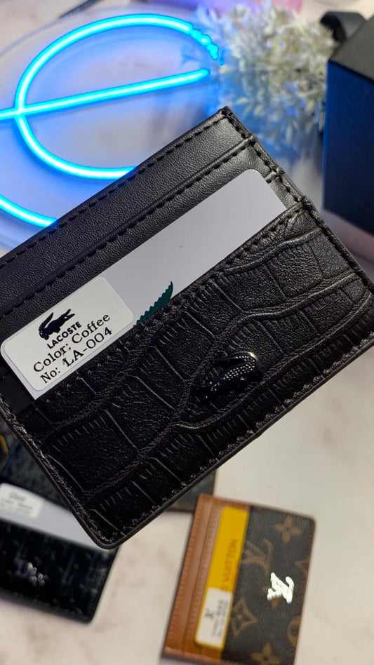 Lacoste Cardholder - Dark Brown