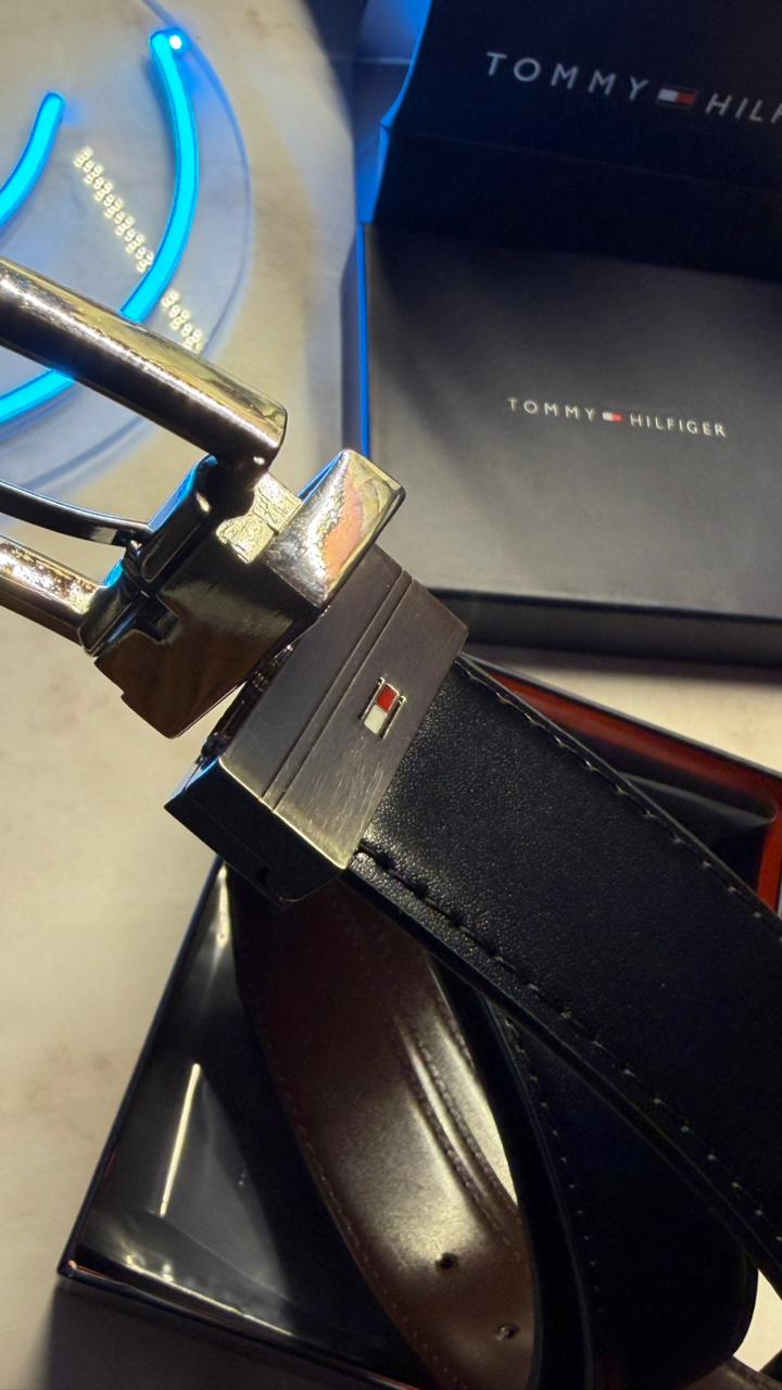 Tommy Hilfiger Double Face Belt - Black & Brown