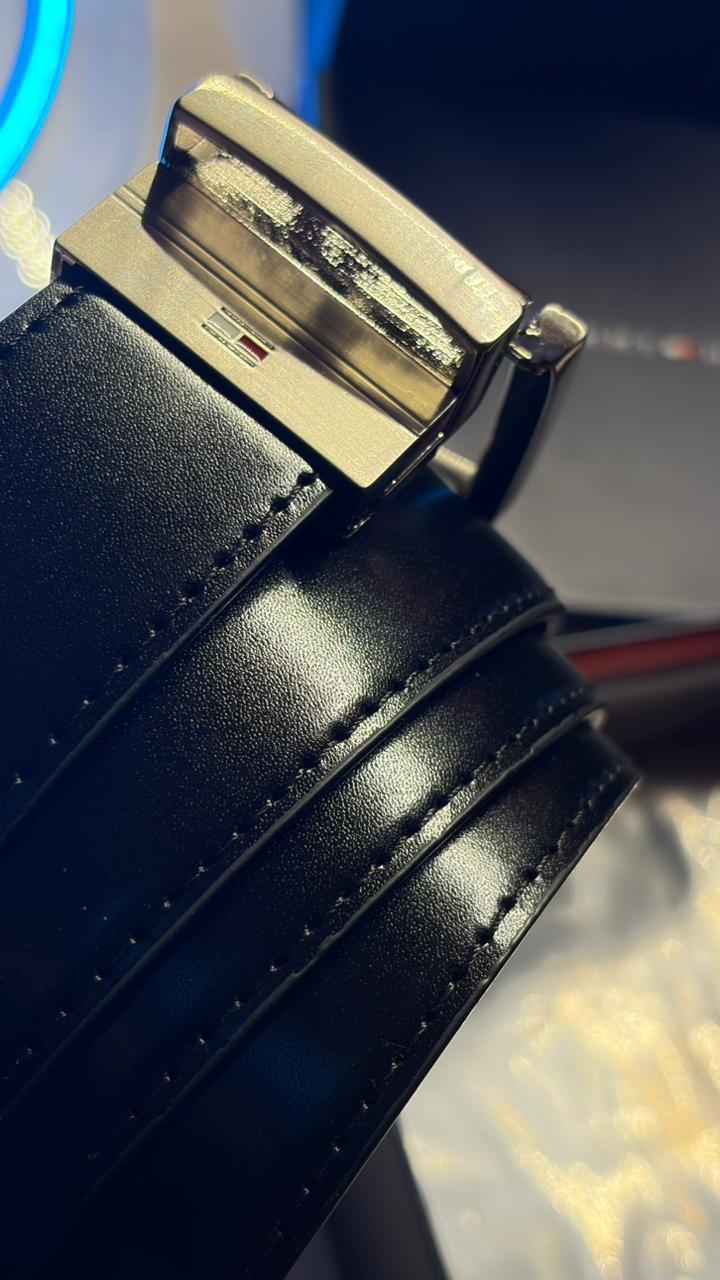Tommy Hilfiger Double Face Belt - Black & Brown