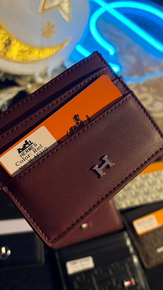 Hermes Cardholder - Burgundy
