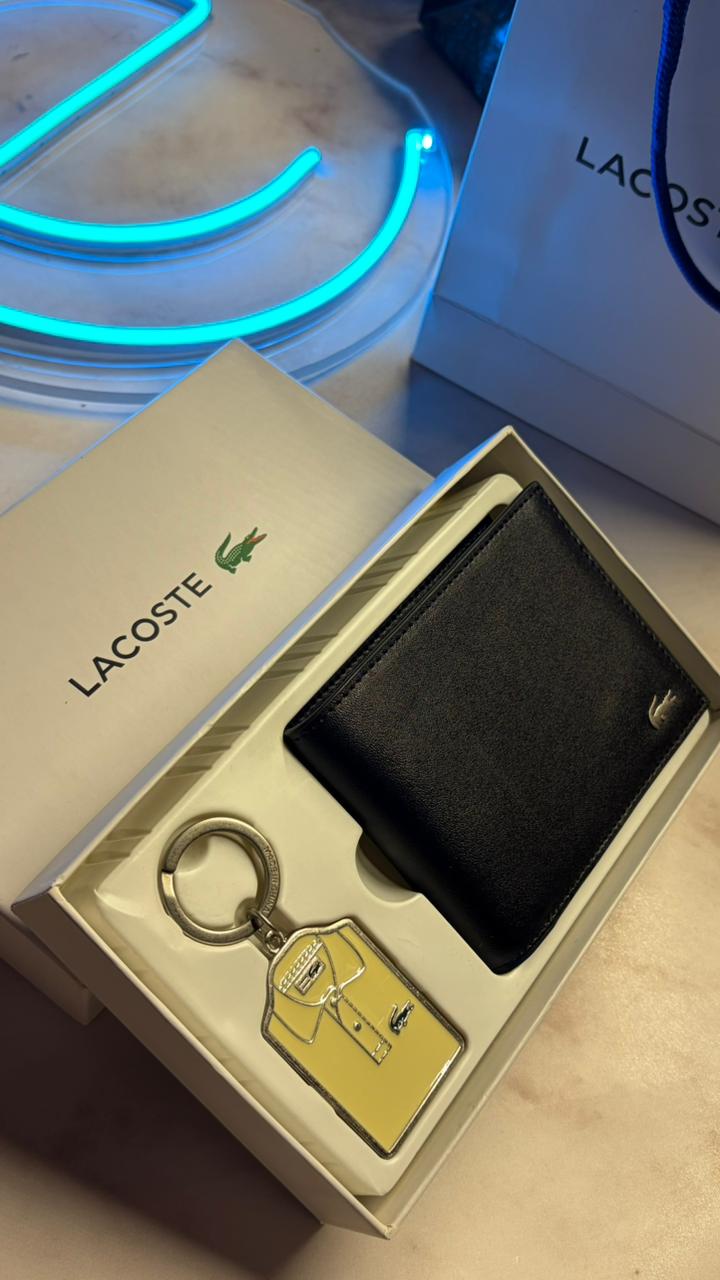 Lacoste Iconic Gift Set – Wallet & Keychain