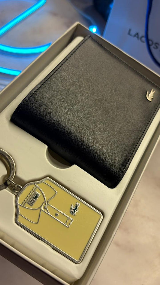 Lacoste Iconic Gift Set – Wallet & Keychain