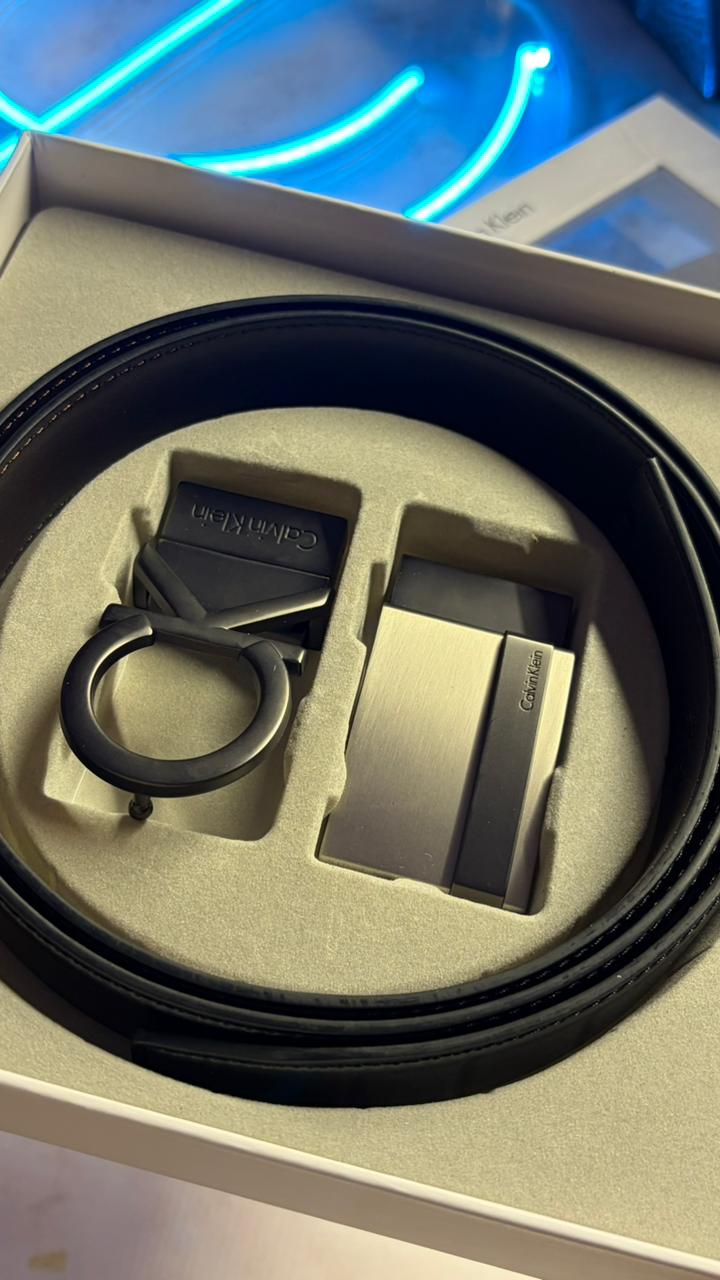 Calvin Klein Double Face Belt Gift Set – 2 Buckles