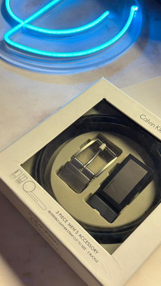 Calvin Klein Double Face Belt Gift Set – 2 Buckles