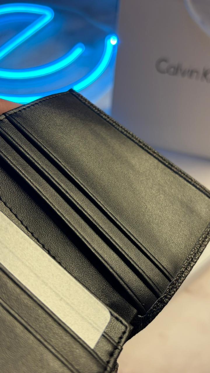Calvin Klein Slim Bifold Wallet – Brown Monogram