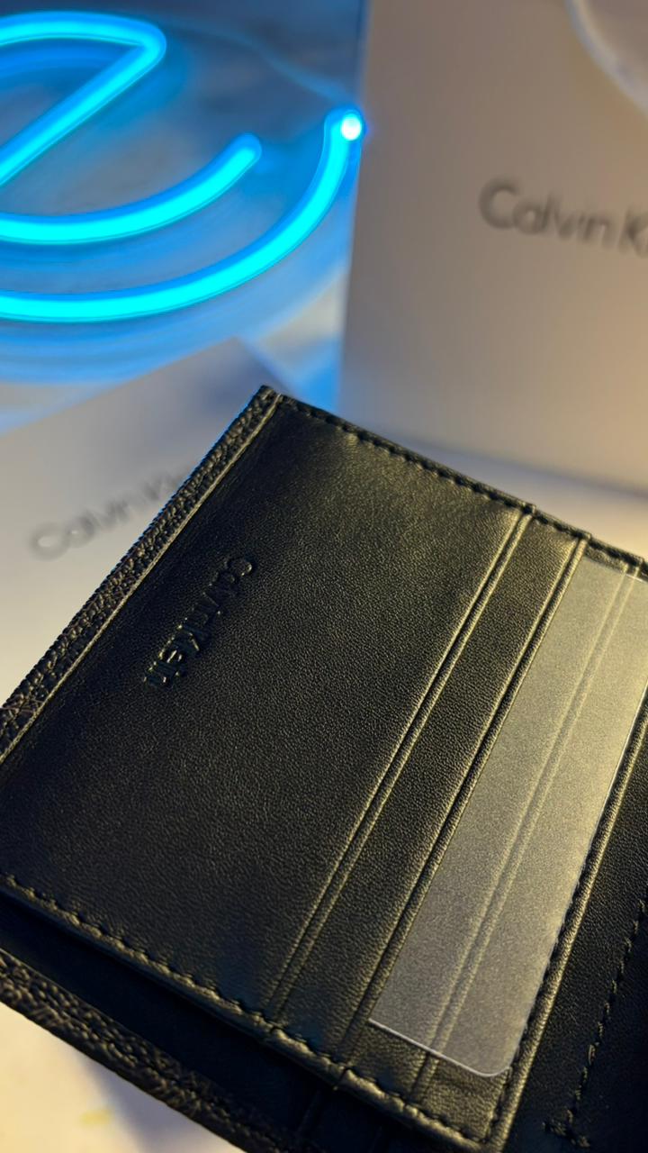 Calvin Klein Slim Bifold Wallet – Brown Monogram