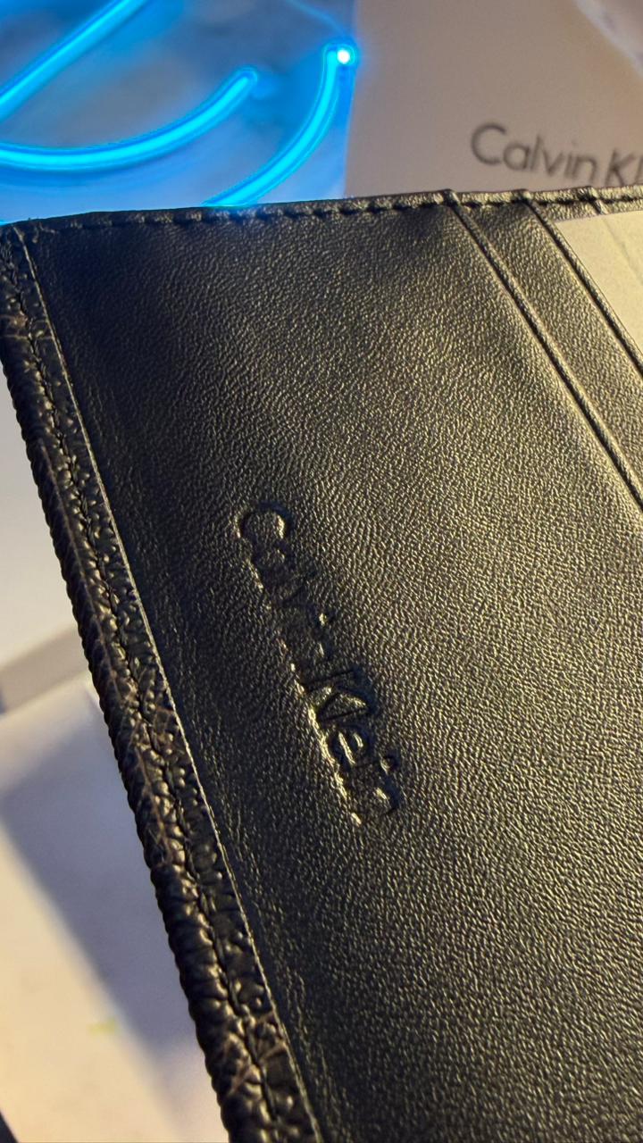 Calvin Klein Slim Bifold Wallet – Brown Monogram