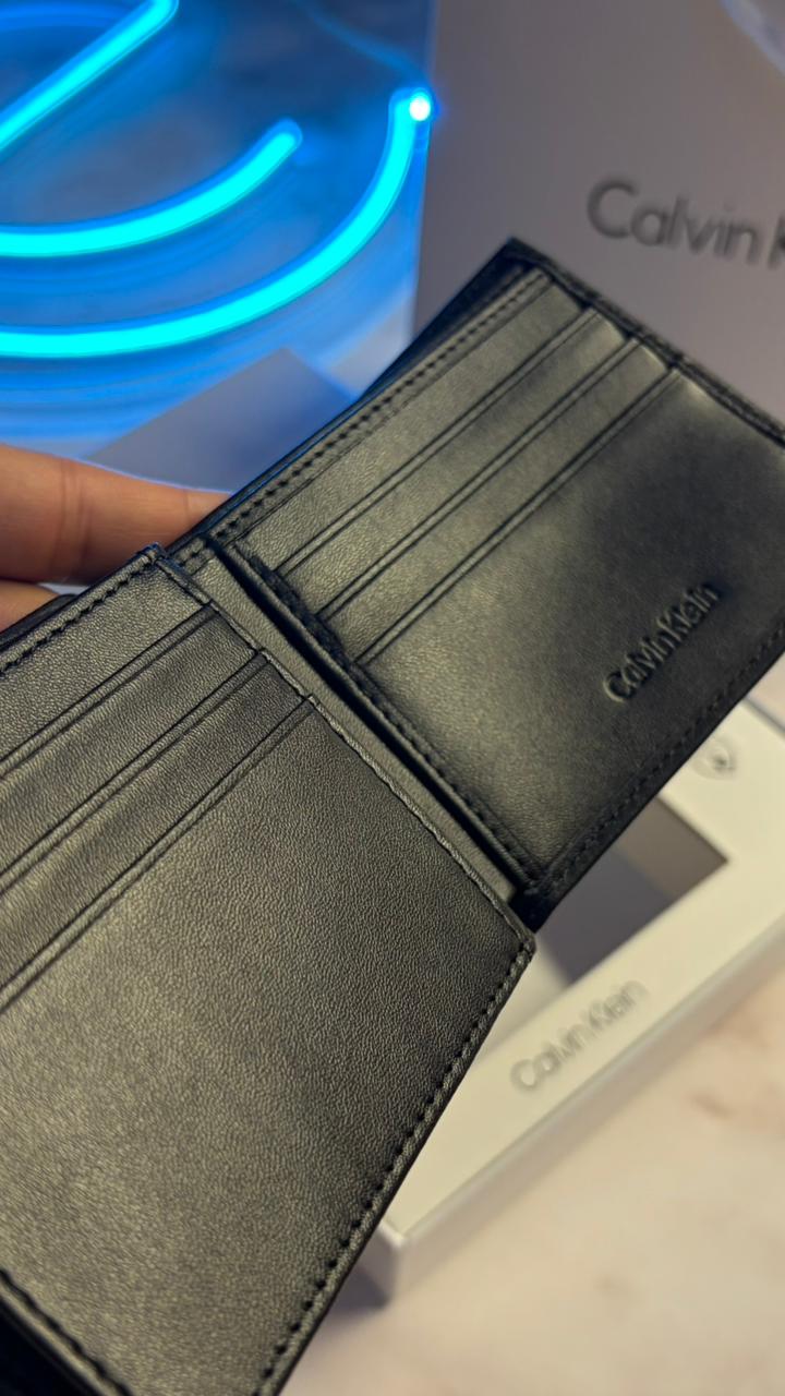 Calvin Klein Bifold Wallet – Black CK Monogram