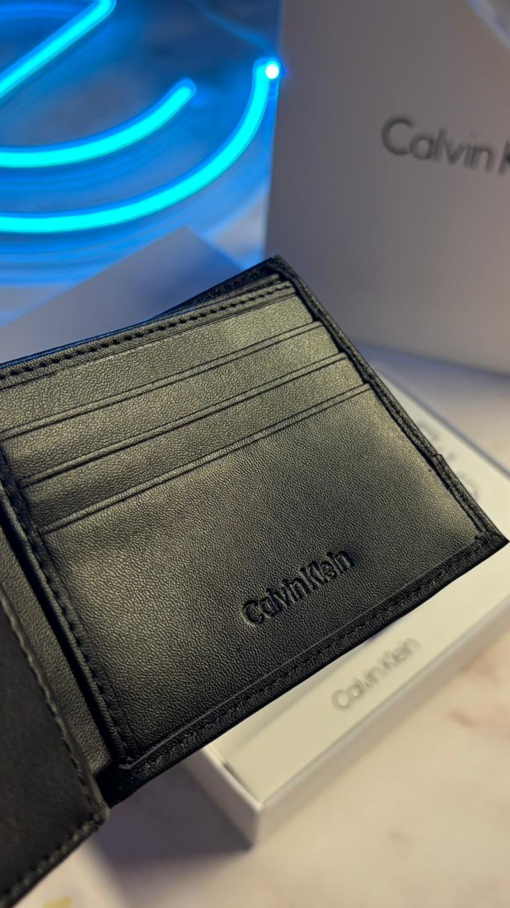 Calvin Klein Bifold Wallet – Black CK Monogram