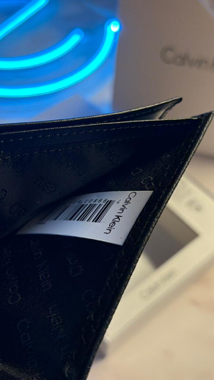 Calvin Klein Bifold Wallet – Black CK Monogram