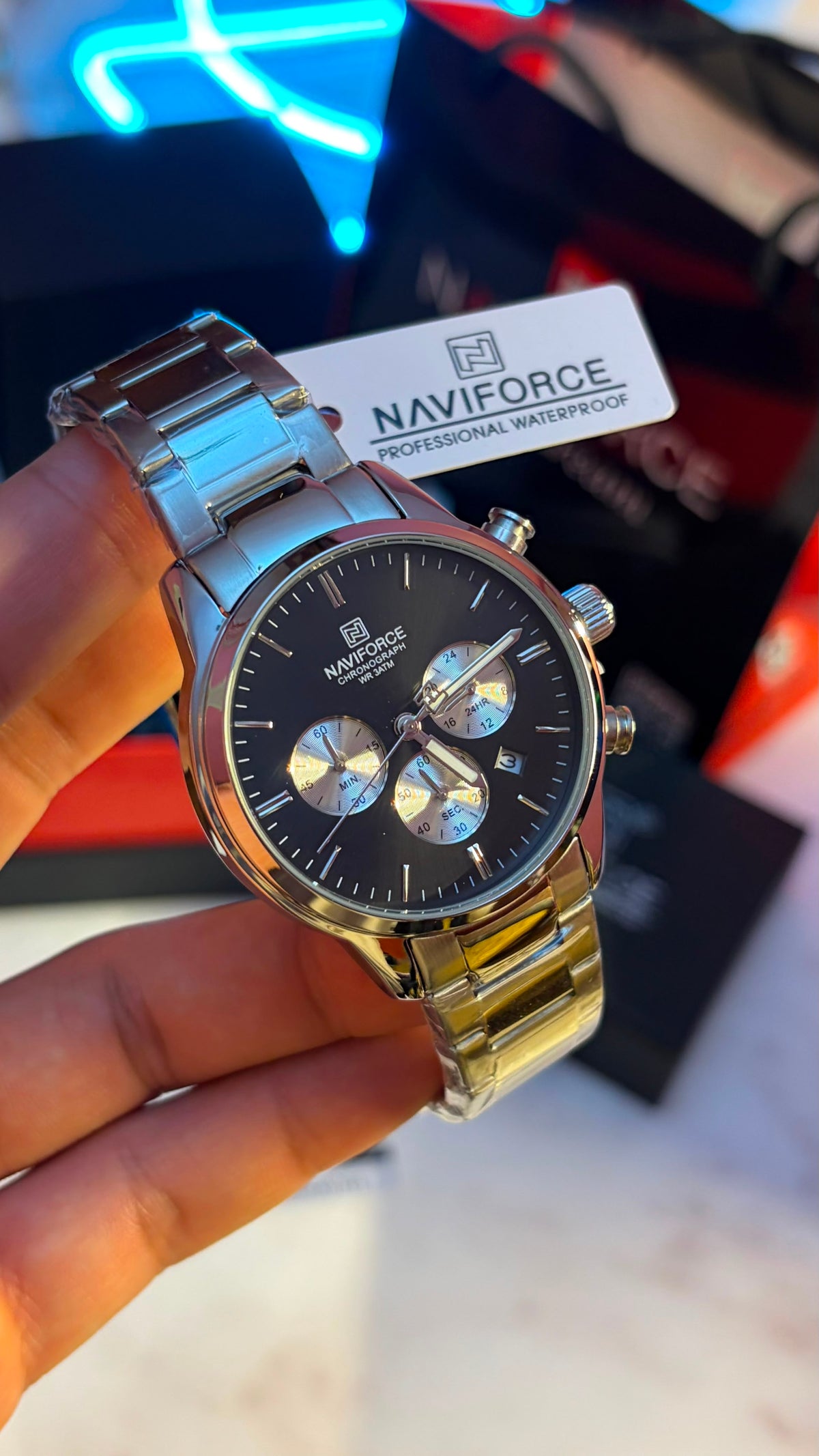 Naviforce Men's Watch - NF8076-S-B-S