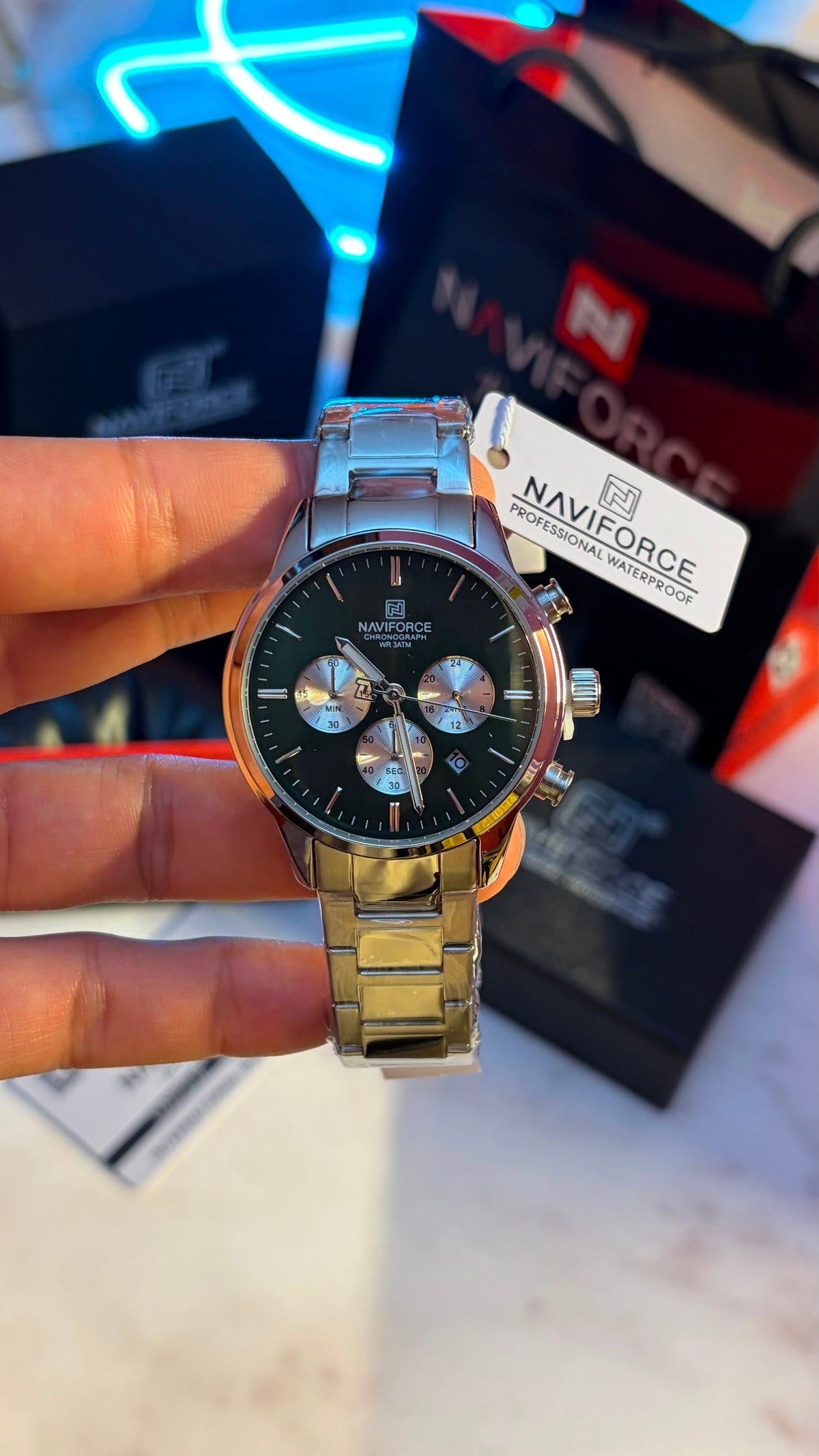 Naviforce Men's Watch - NF8076-S-GN-S
