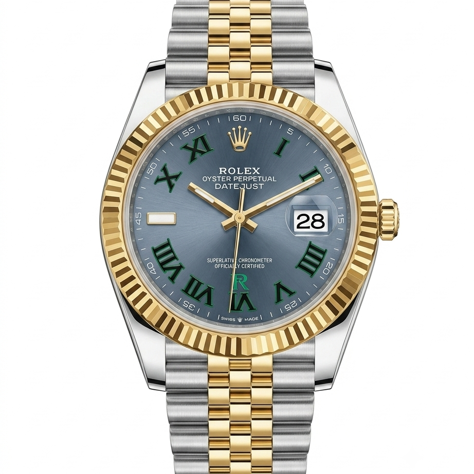 Rolex | Datejust - Two-Tone Yellow Gold Slate 'Wimbledon' Dial on Jubilee Bracelet