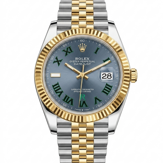 Rolex | Datejust - Two-Tone Yellow Gold Slate 'Wimbledon' Dial on Jubilee Bracelet
