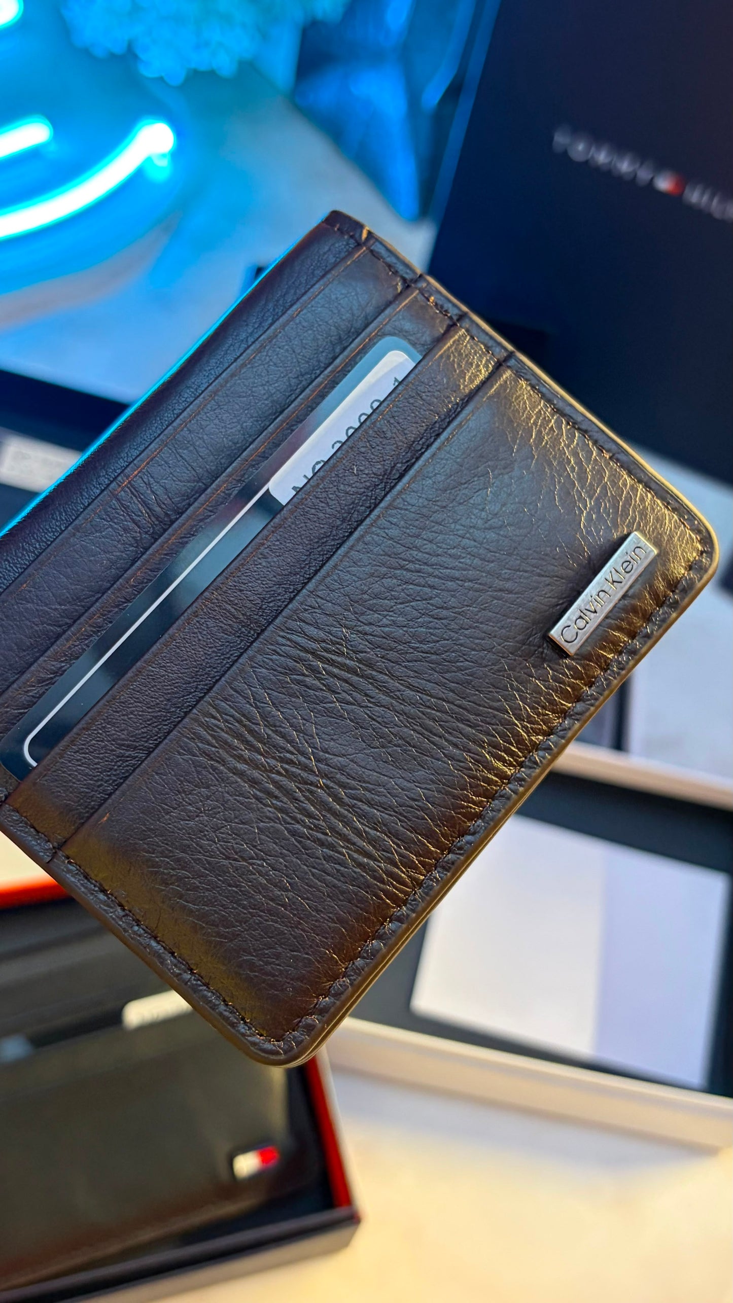 Calvin Klein Men’s Bifold Cardholder With Box - Magnetic Closure