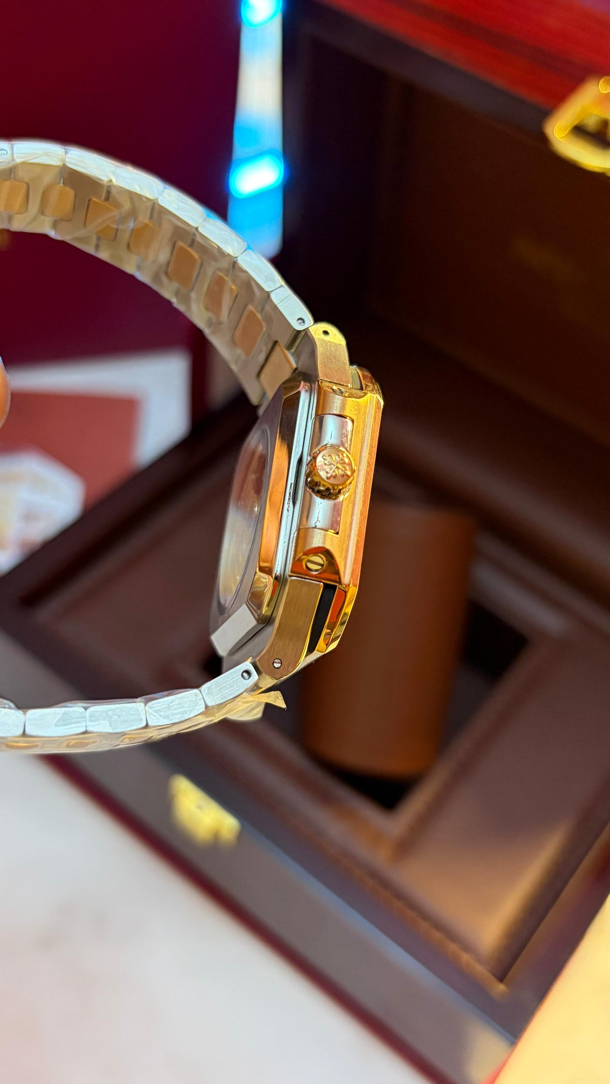 Patek Philippe Cubitus Steel Rose Gold Blue Dial