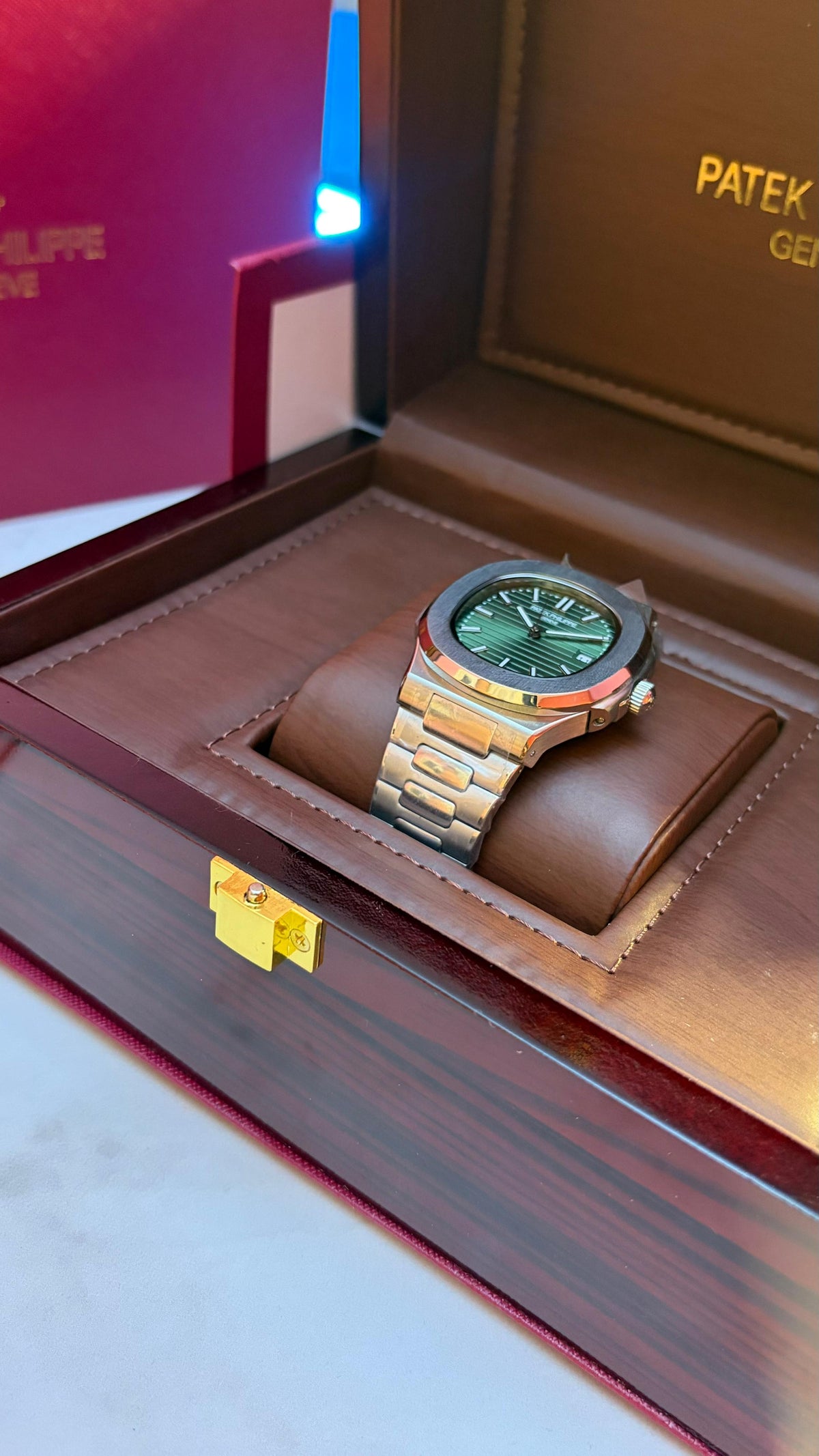 Patek philippe Nautilus Olive Green Dial