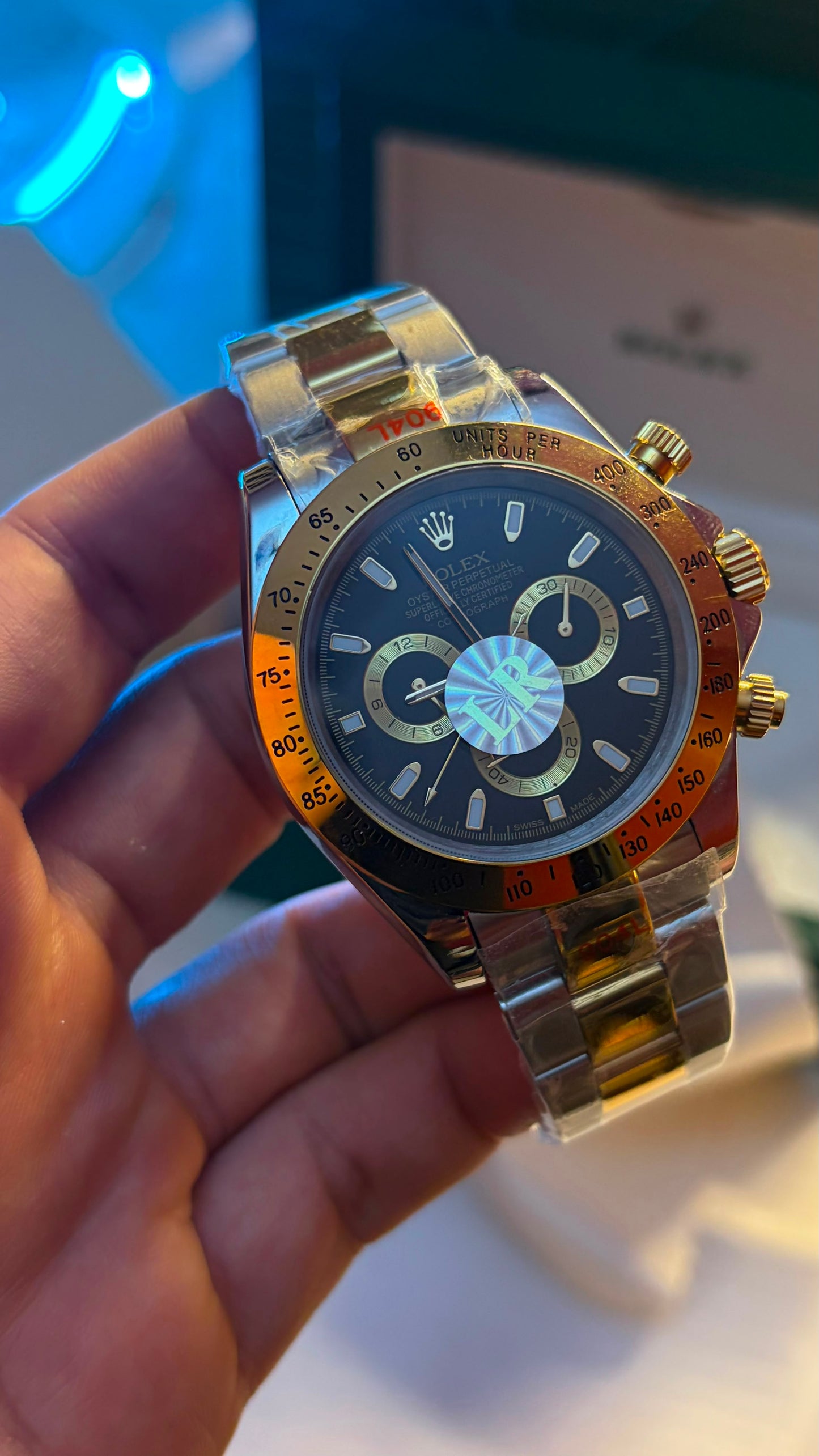 Rolex Daytona Two-Tone Oystersteel & Yellow Gold Black Dial