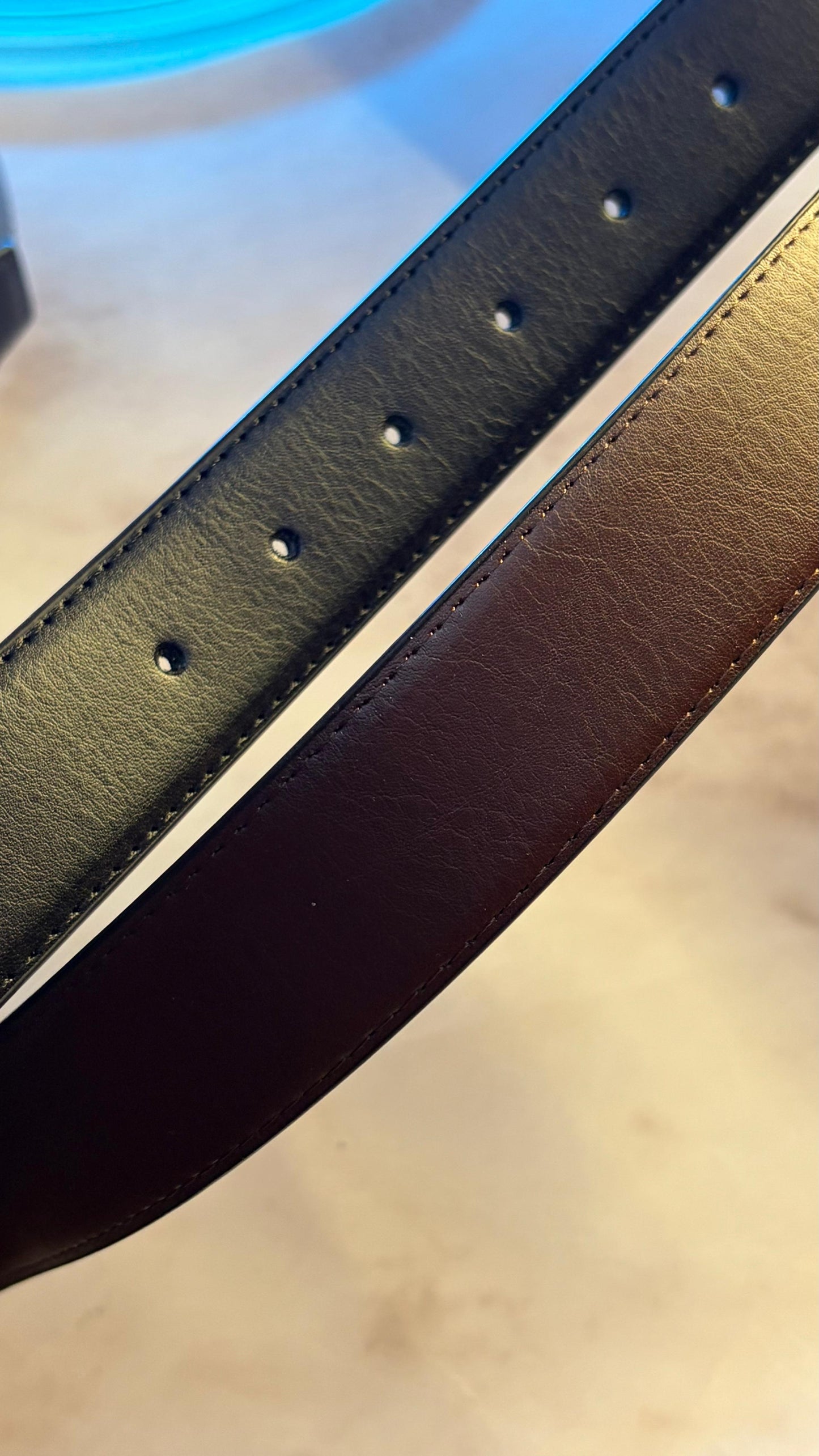 Michael Kors Genuine Leather Belt — Convertible Buckle