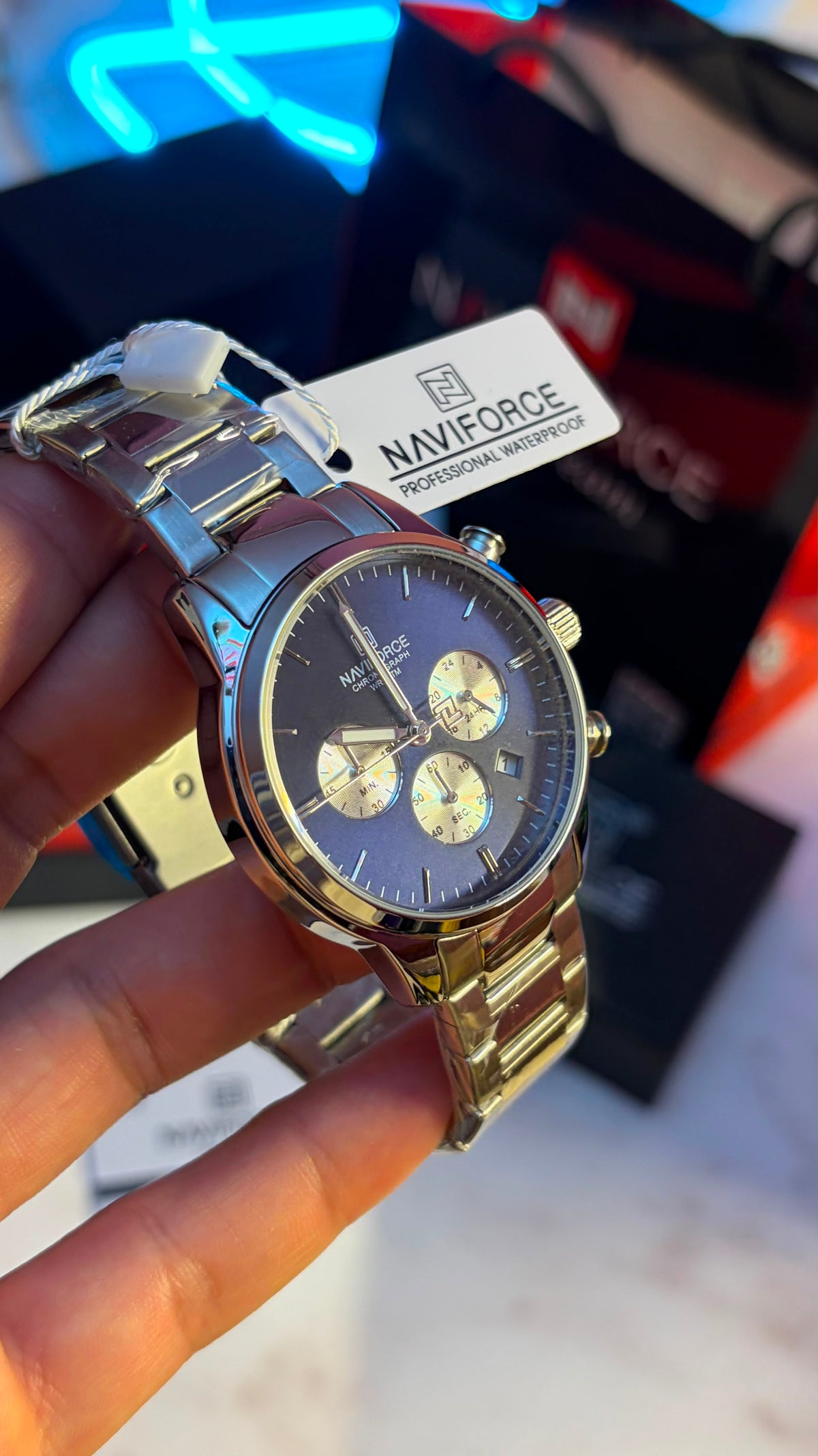 Naviforce Men's Watch - NF8076-S-BE-S