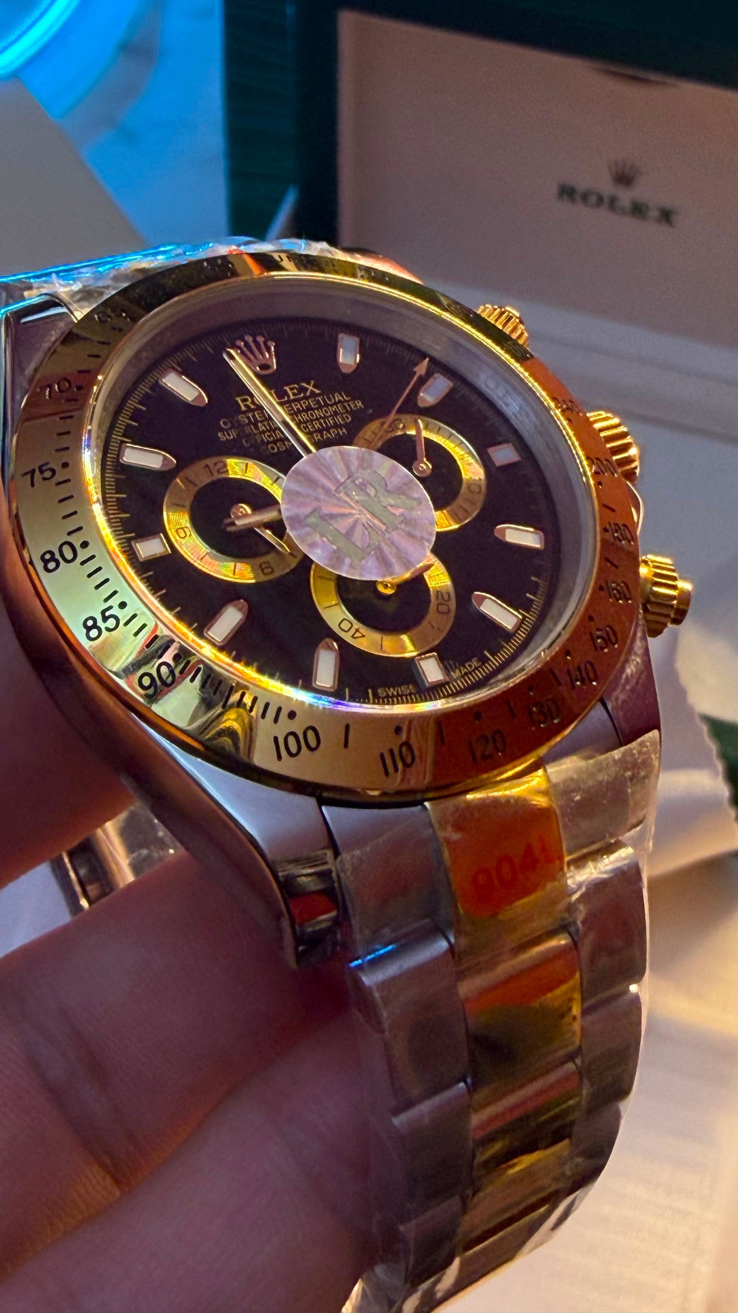 Rolex Daytona Two-Tone Oystersteel & Yellow Gold Black Dial
