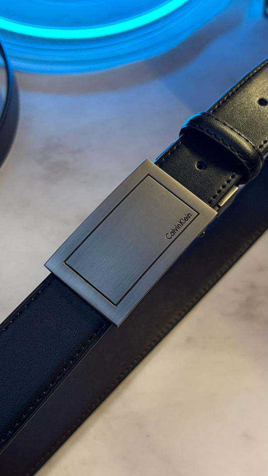 Calvin Klein Genuine Leather Belt — Convertible Buckle