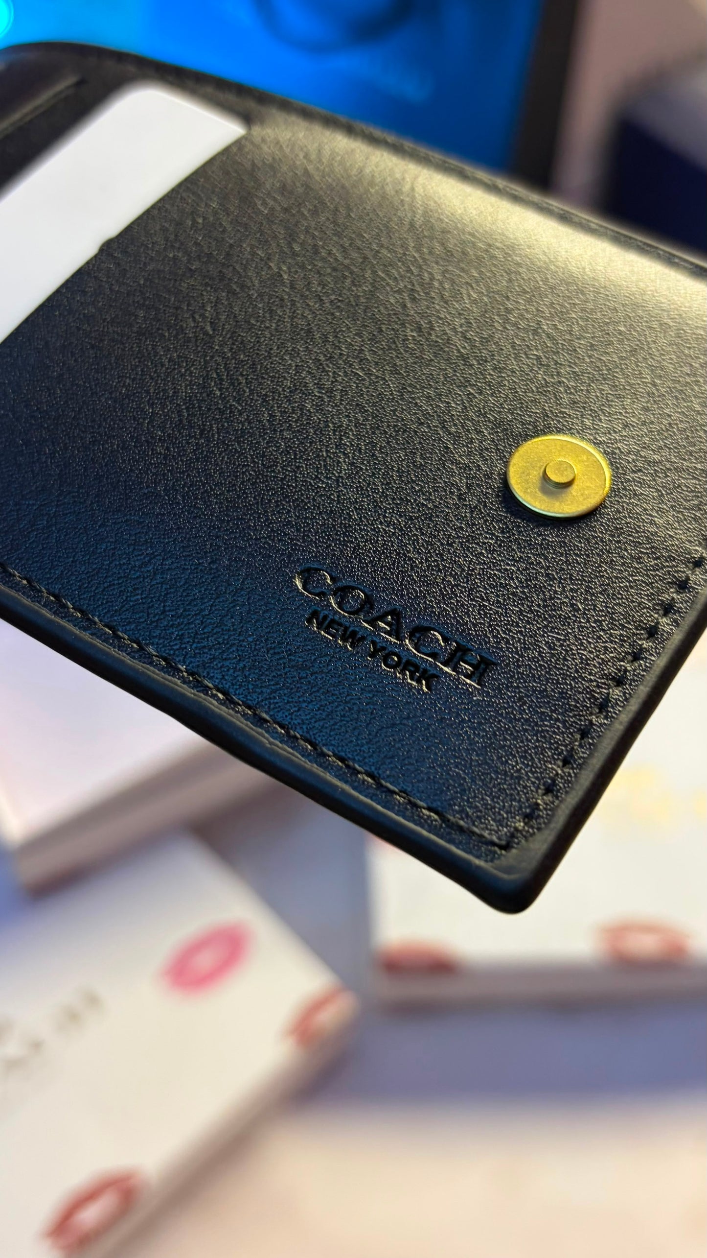 New York Zip Card Case - Black