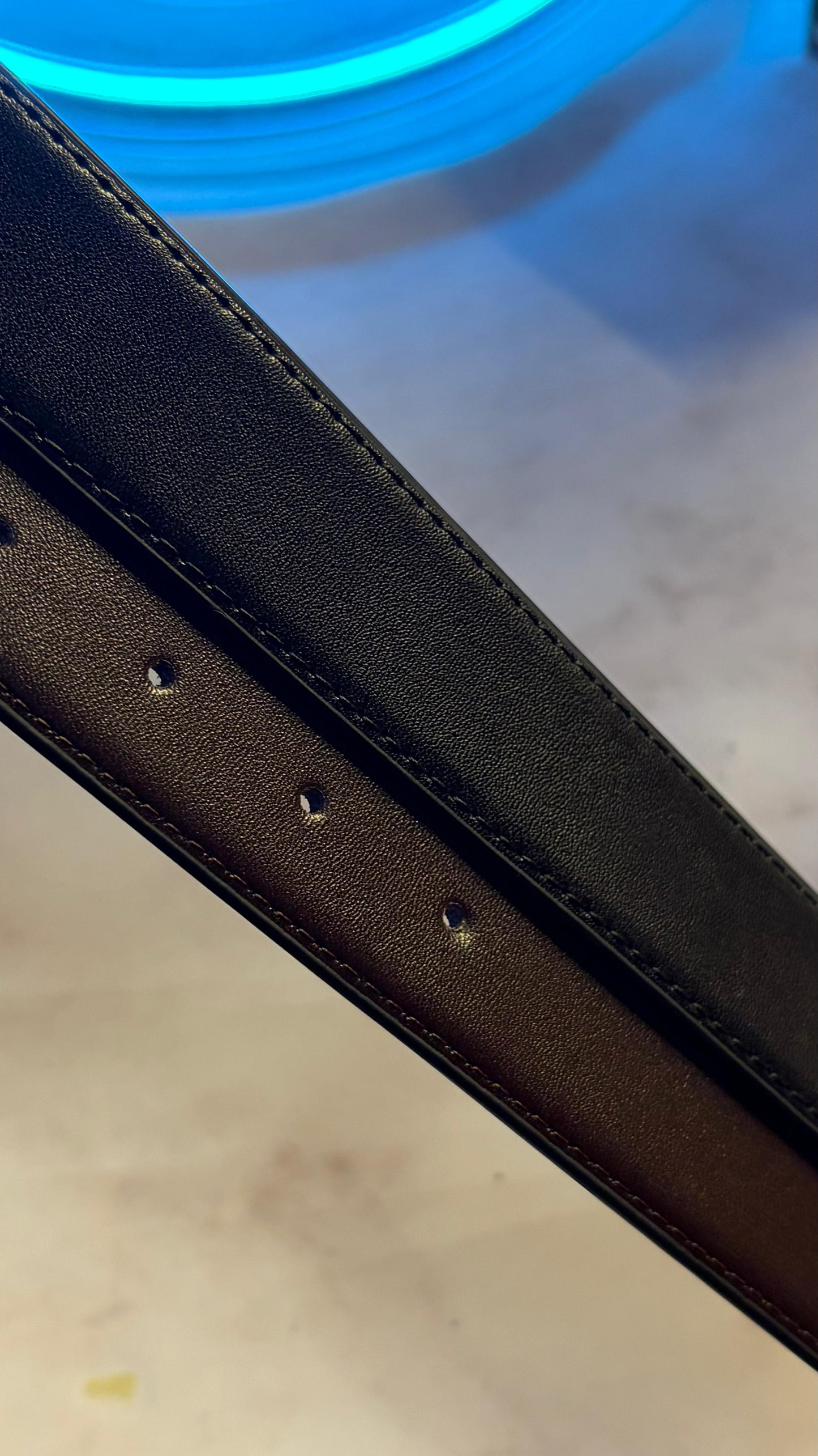Calvin Klein Genuine Leather Belt — Convertible Buckle