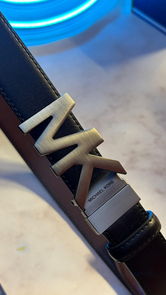 Michael Kors Genuine Leather Belt — Convertible Buckle
