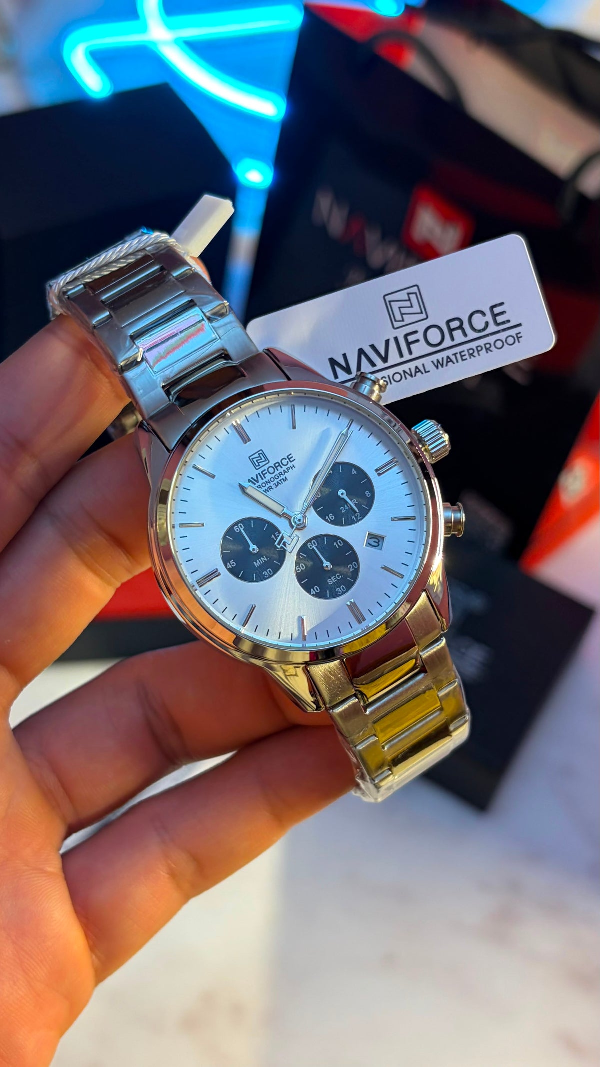 Naviforce Men's Watch - NF8076-S-W-S